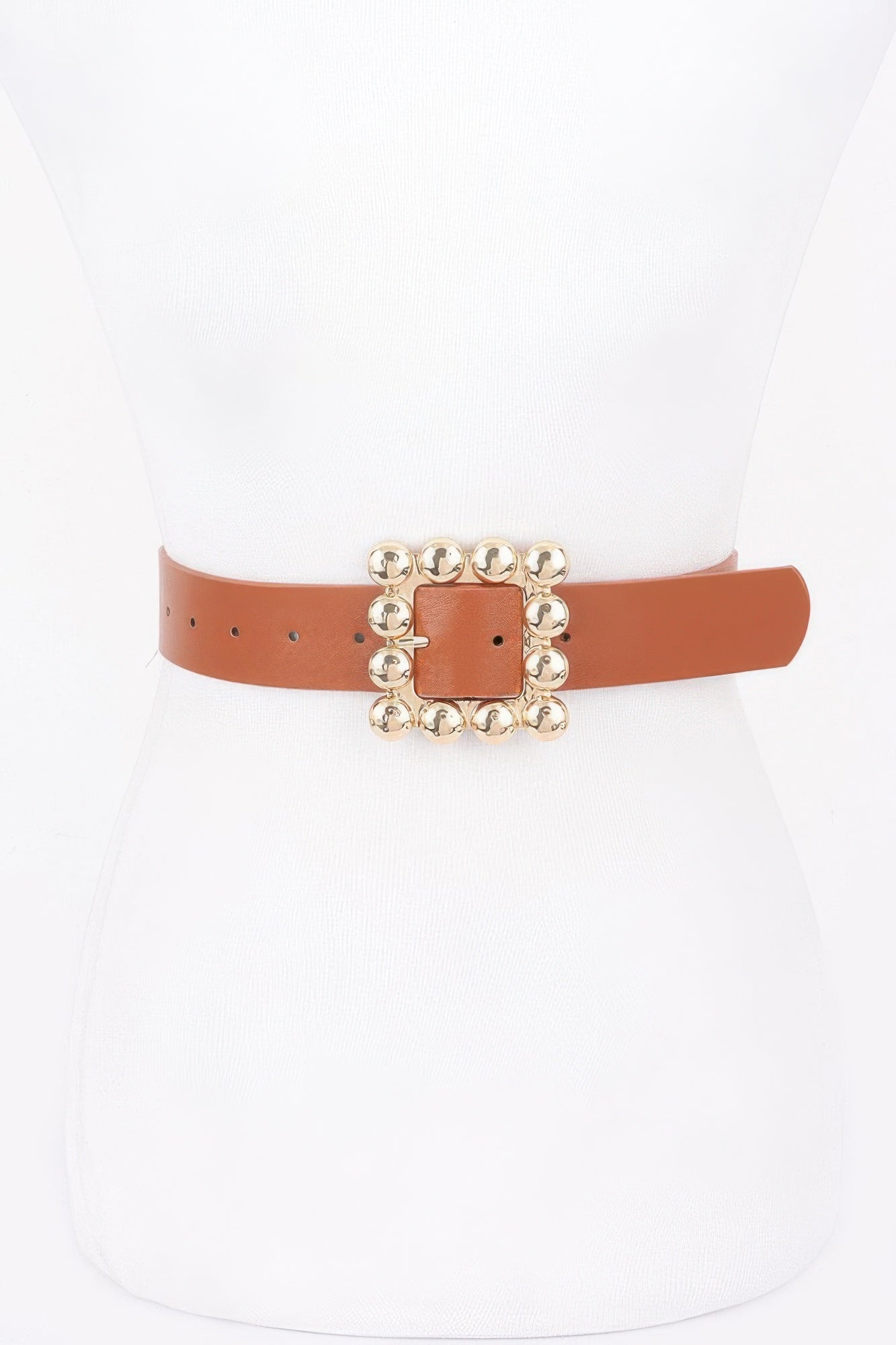 Metal Square Buckle Pu Belt product image