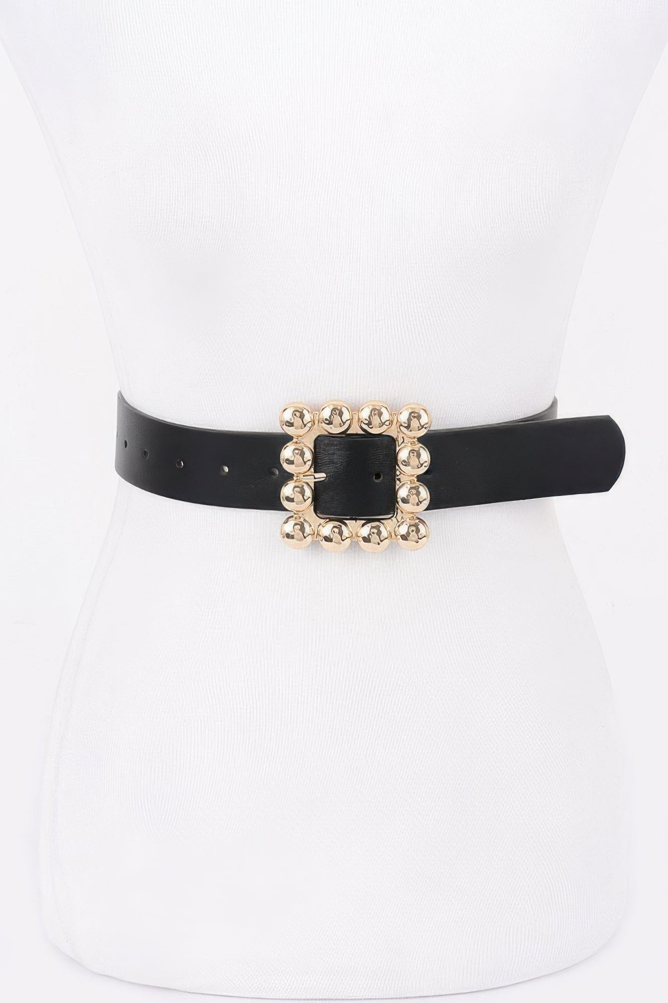 Metal Square Buckle Pu Belt product image