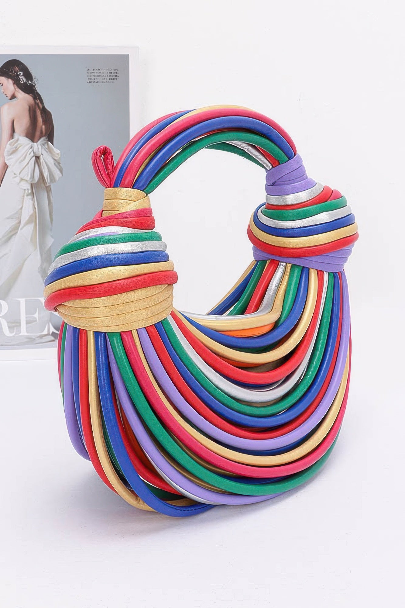 Faux Leather Rope Hobo Bag product image