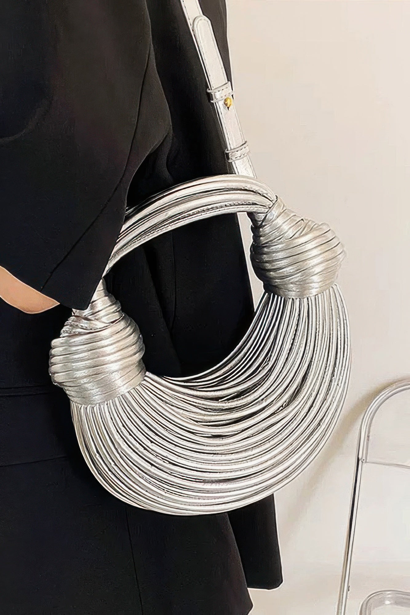 Faux Leather Rope Hobo Bag product image