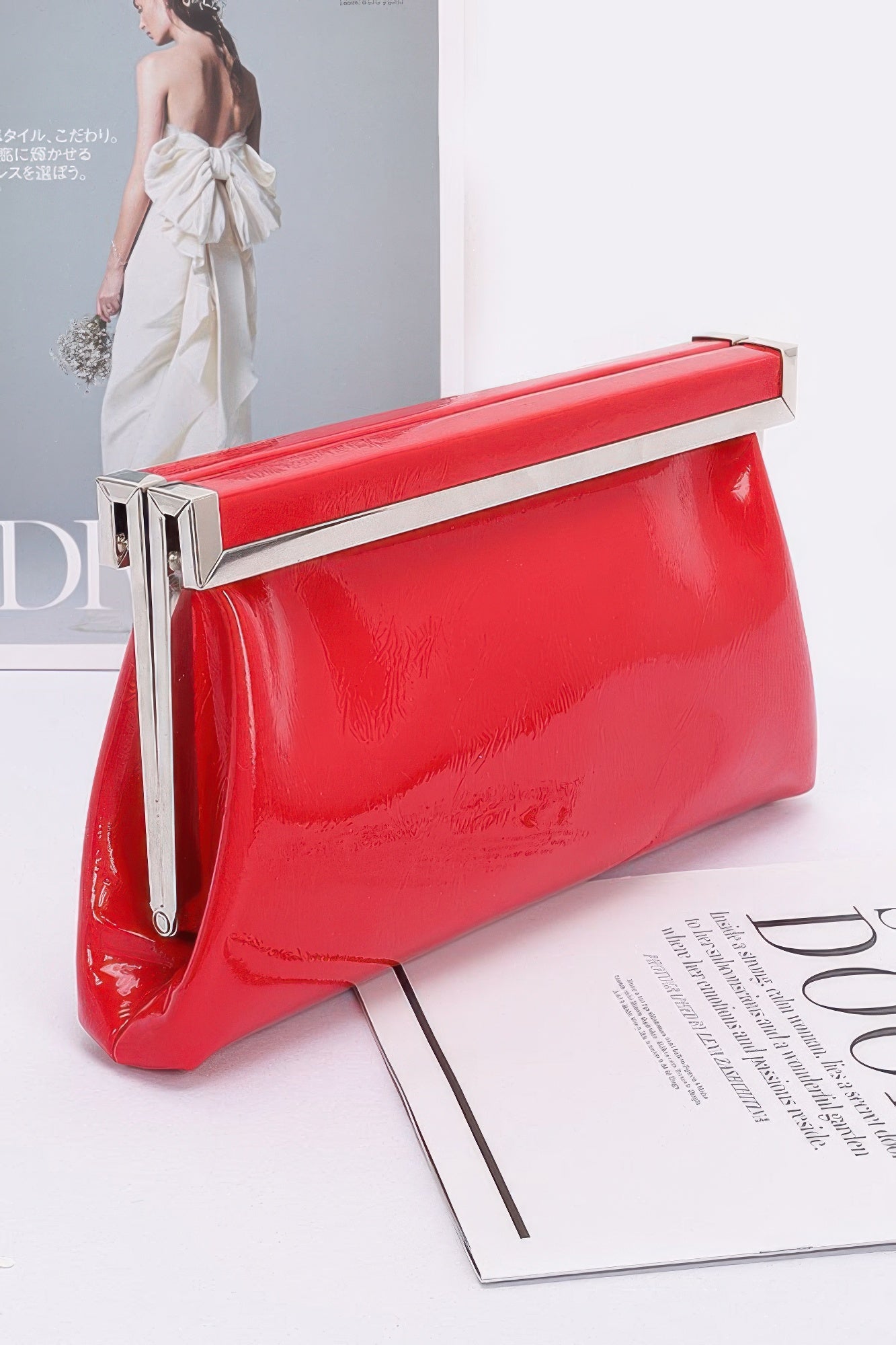 Patent Leather Frame Clutch Bag product image