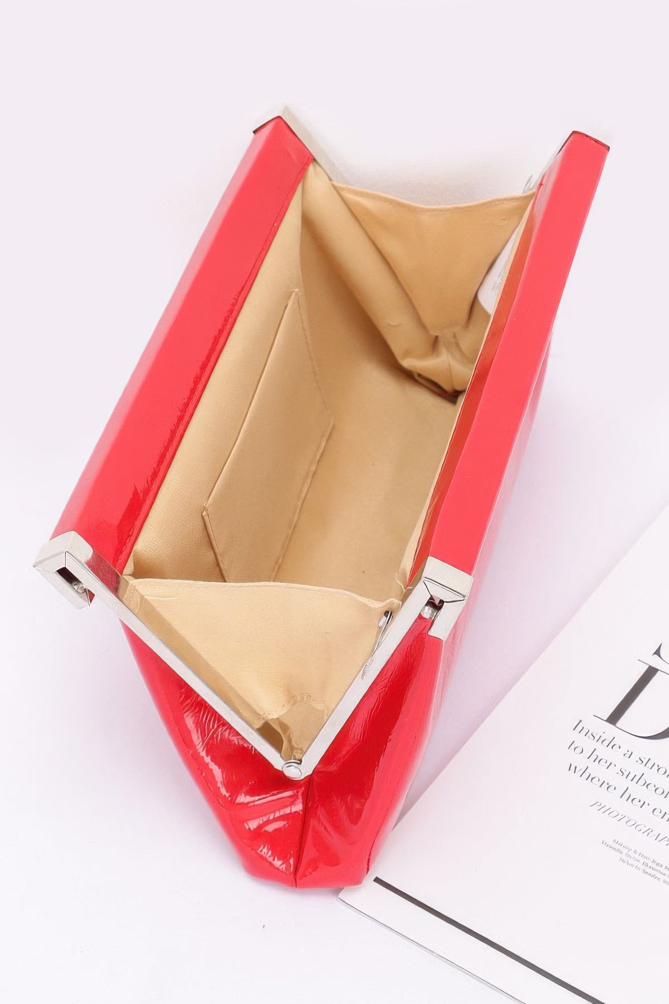 Patent Leather Frame Clutch Bag product image