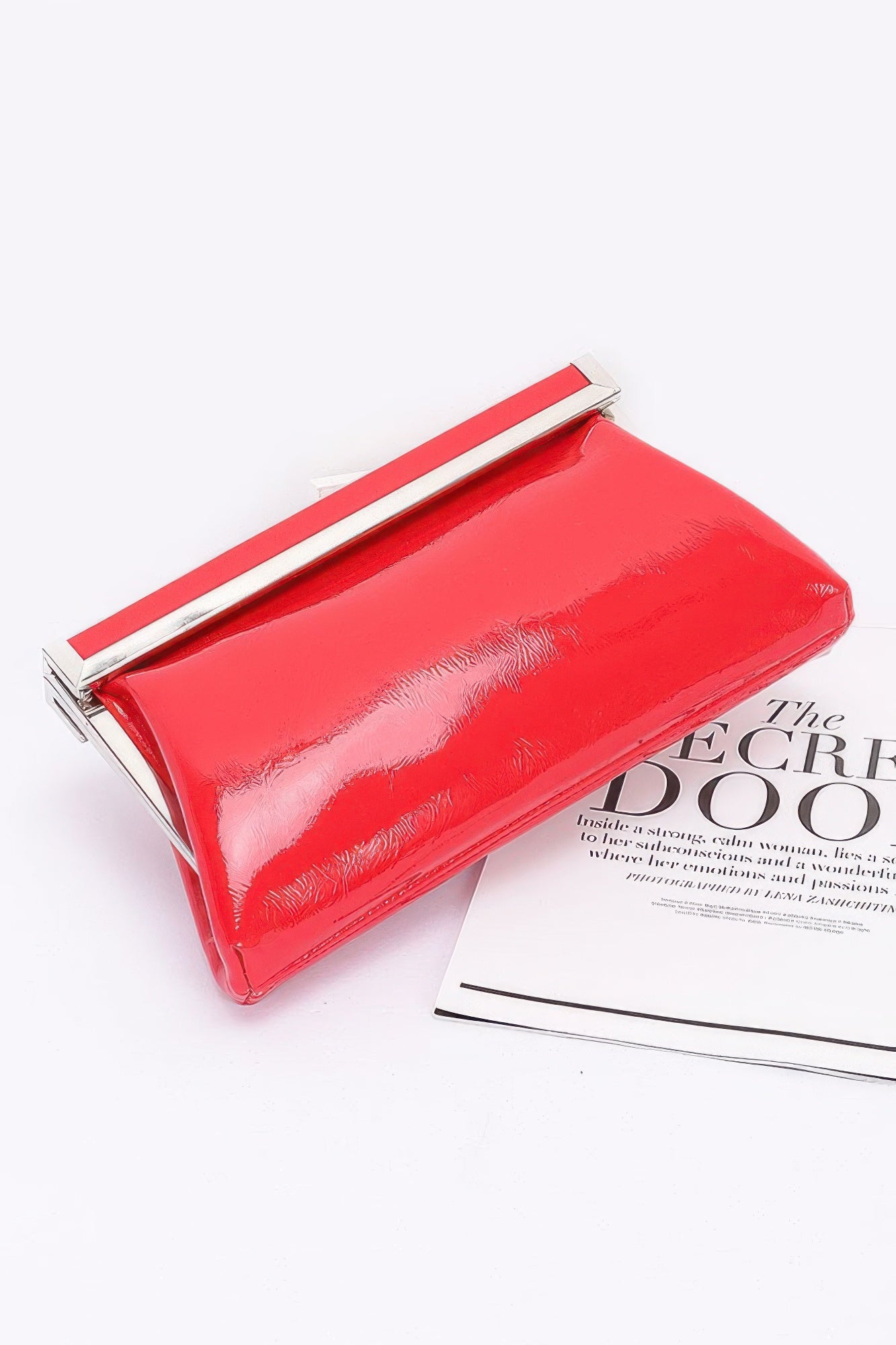Patent Leather Frame Clutch Bag product image