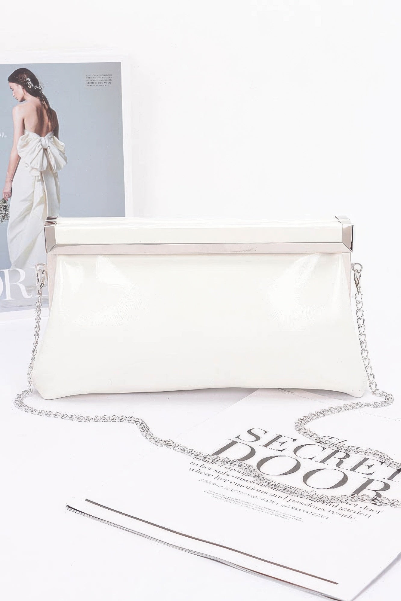 Patent Leather Frame Clutch Bag product image