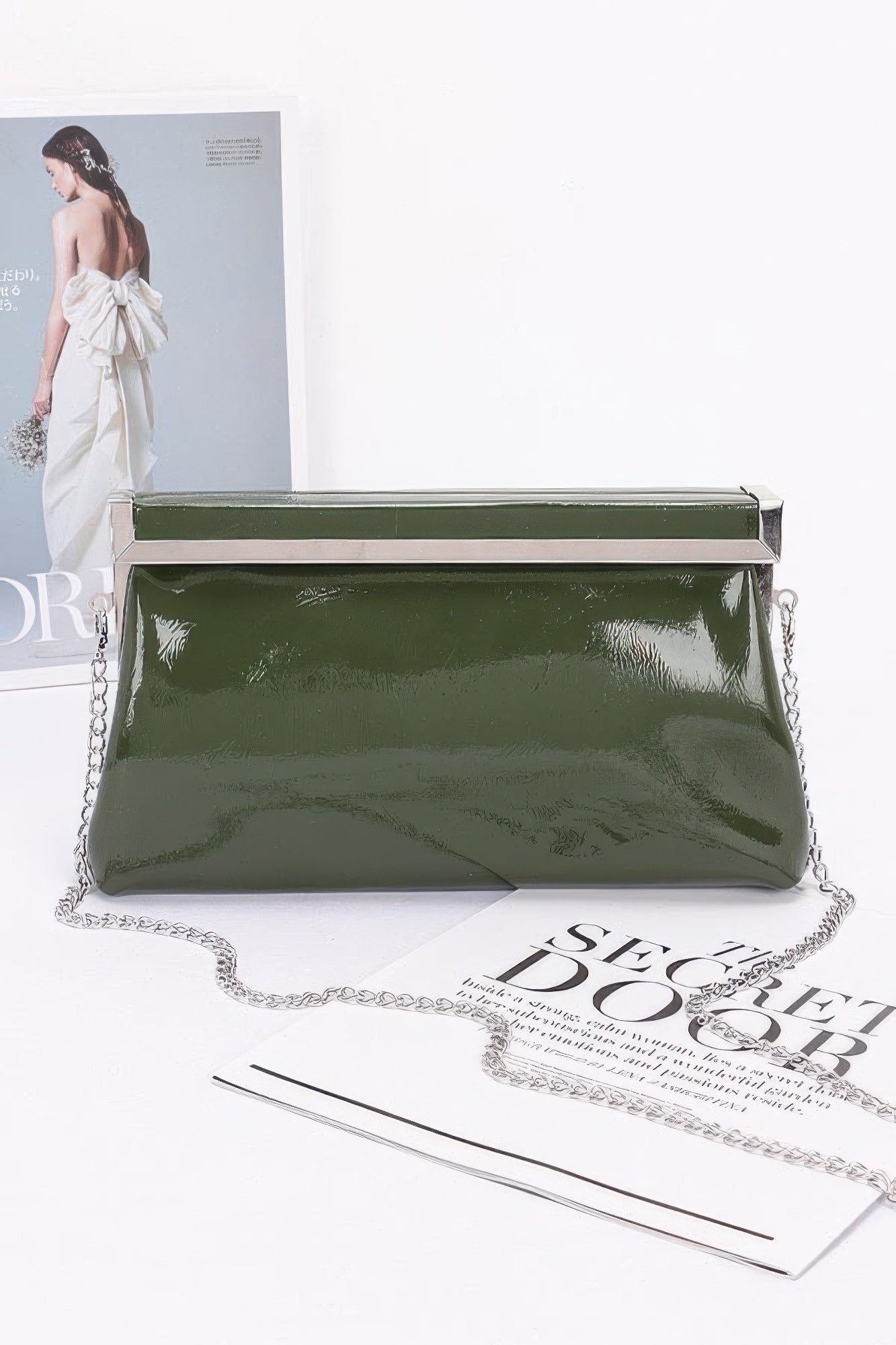 Patent Leather Frame Clutch Bag product image