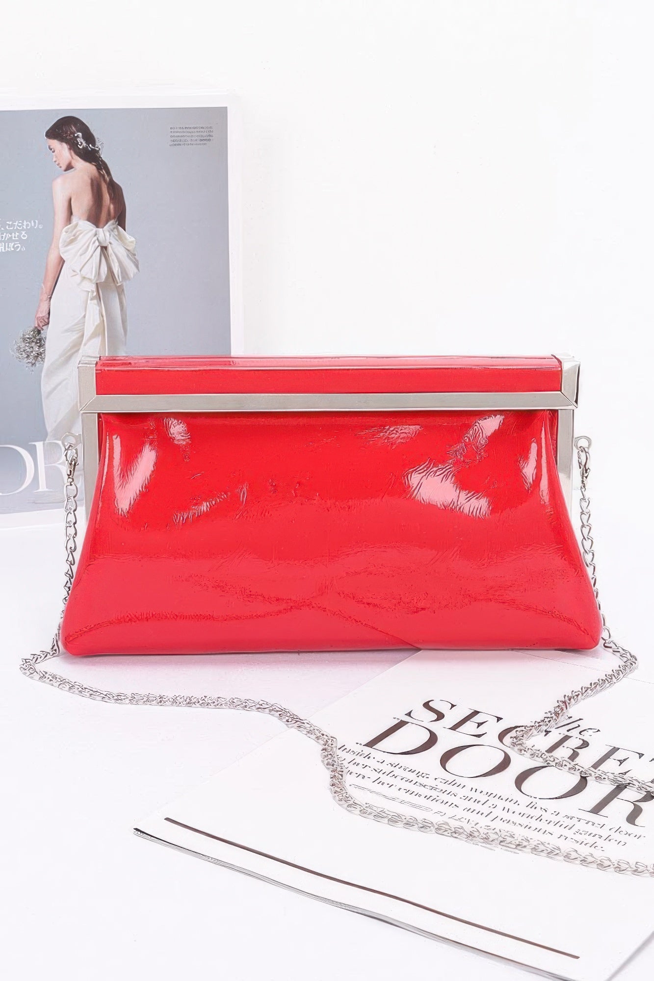 Patent Leather Frame Clutch Bag product image
