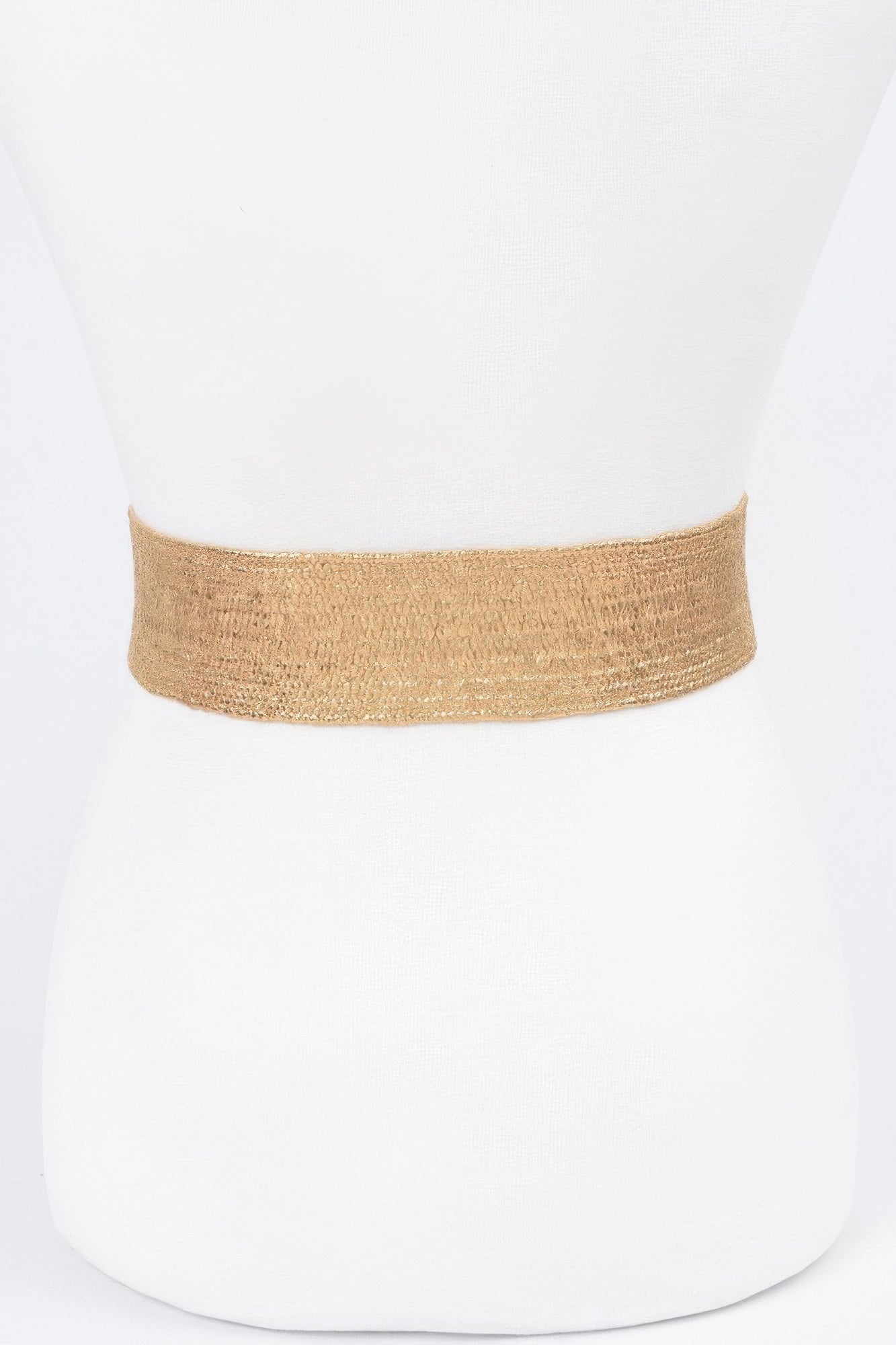 Multi Stone Metallic Straw Stretch Belt product image
