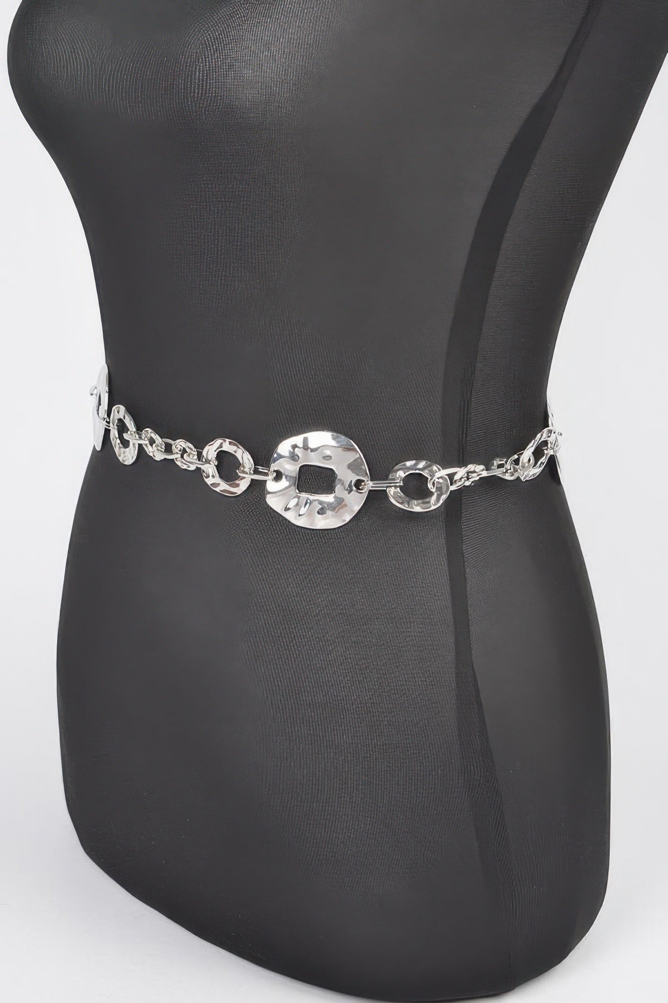Hammered Metal Chain Belt product image