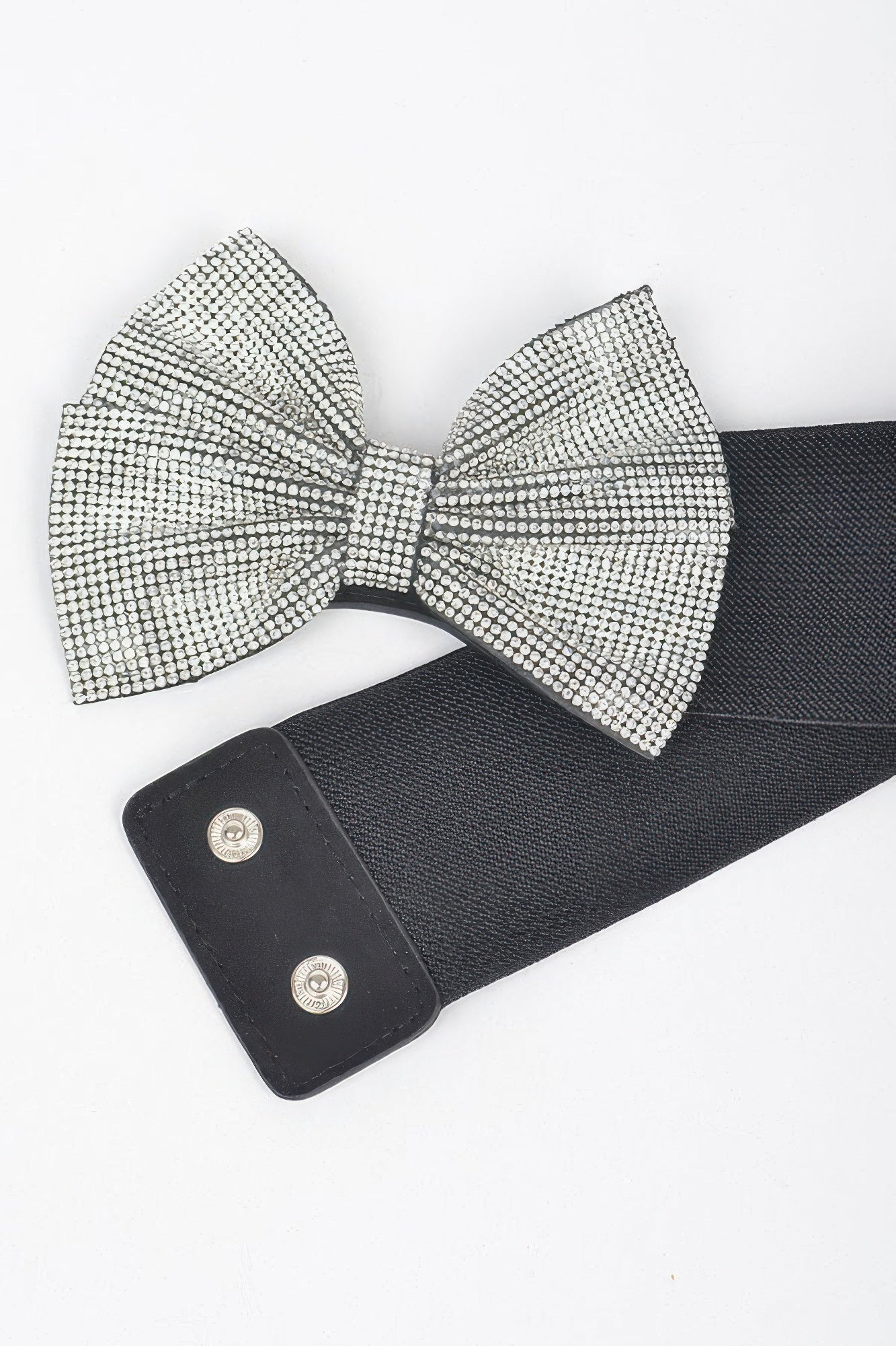 Rhinestone Ribbon Elastic Belt product image