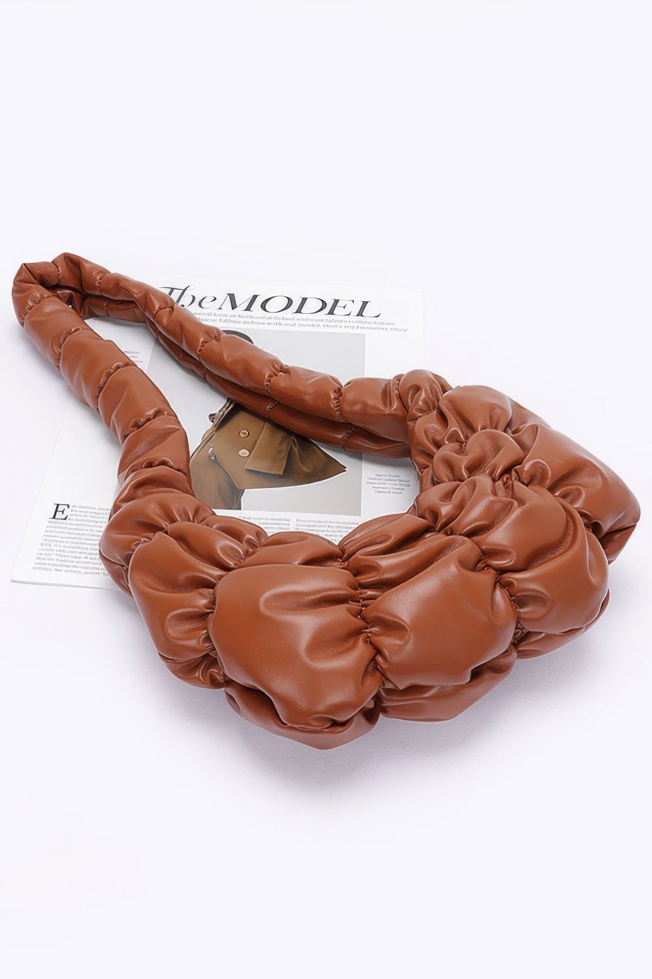 Pleated Faux Leather Crossbody Bag product image