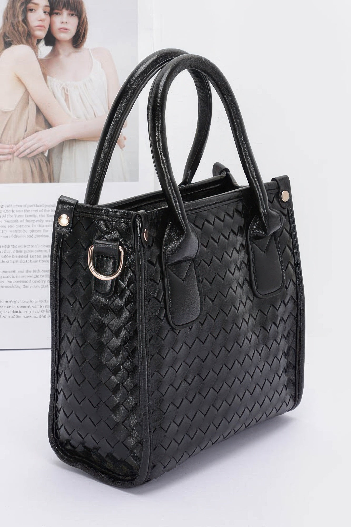 Metallic Braided Tote Bag product image