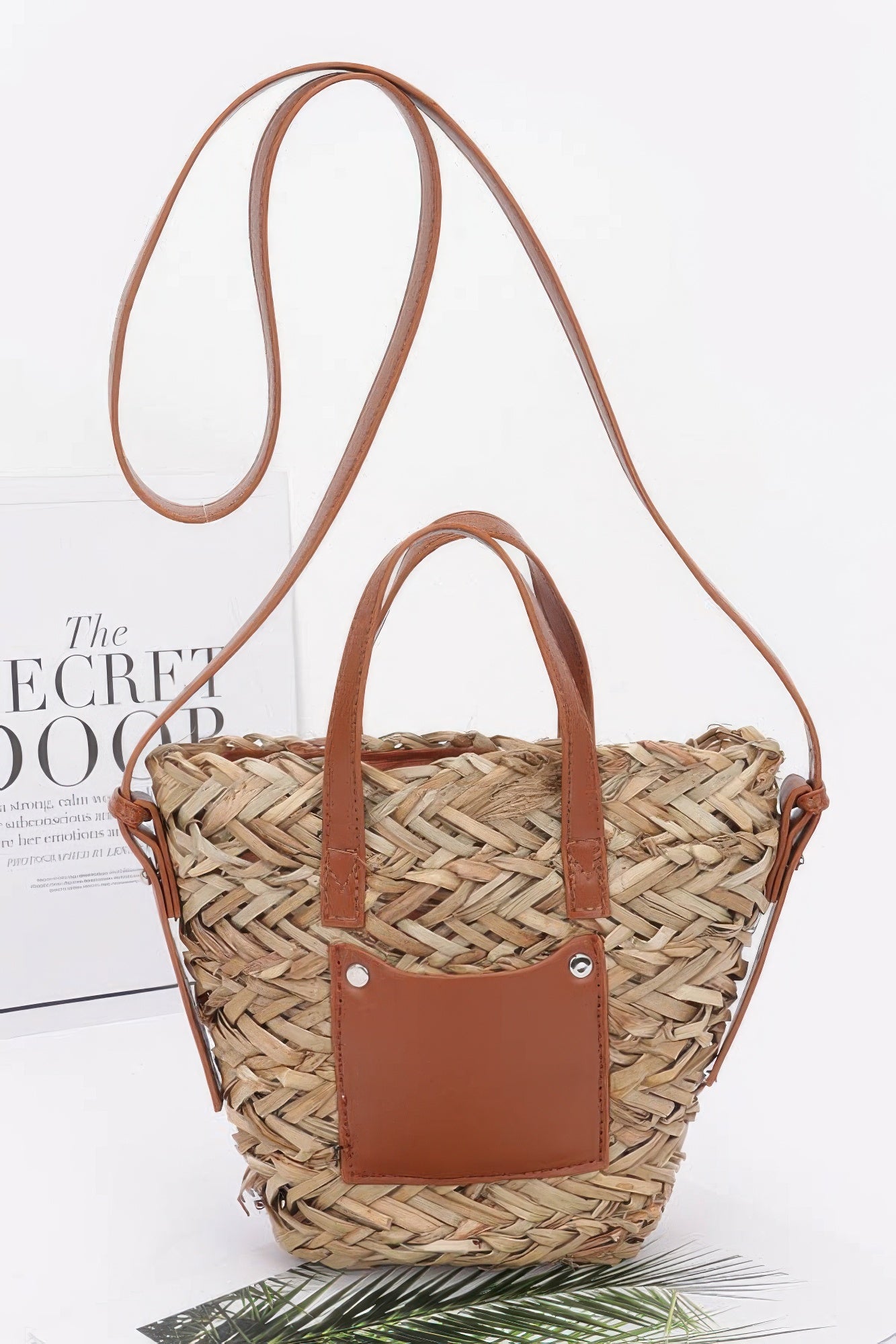 Faux Straw Small Tote Bag product image