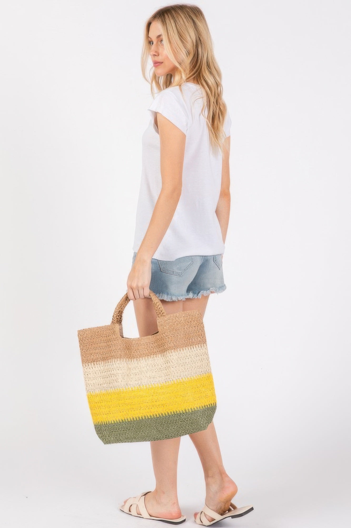 Multi Color Stripe Tote Bag product image