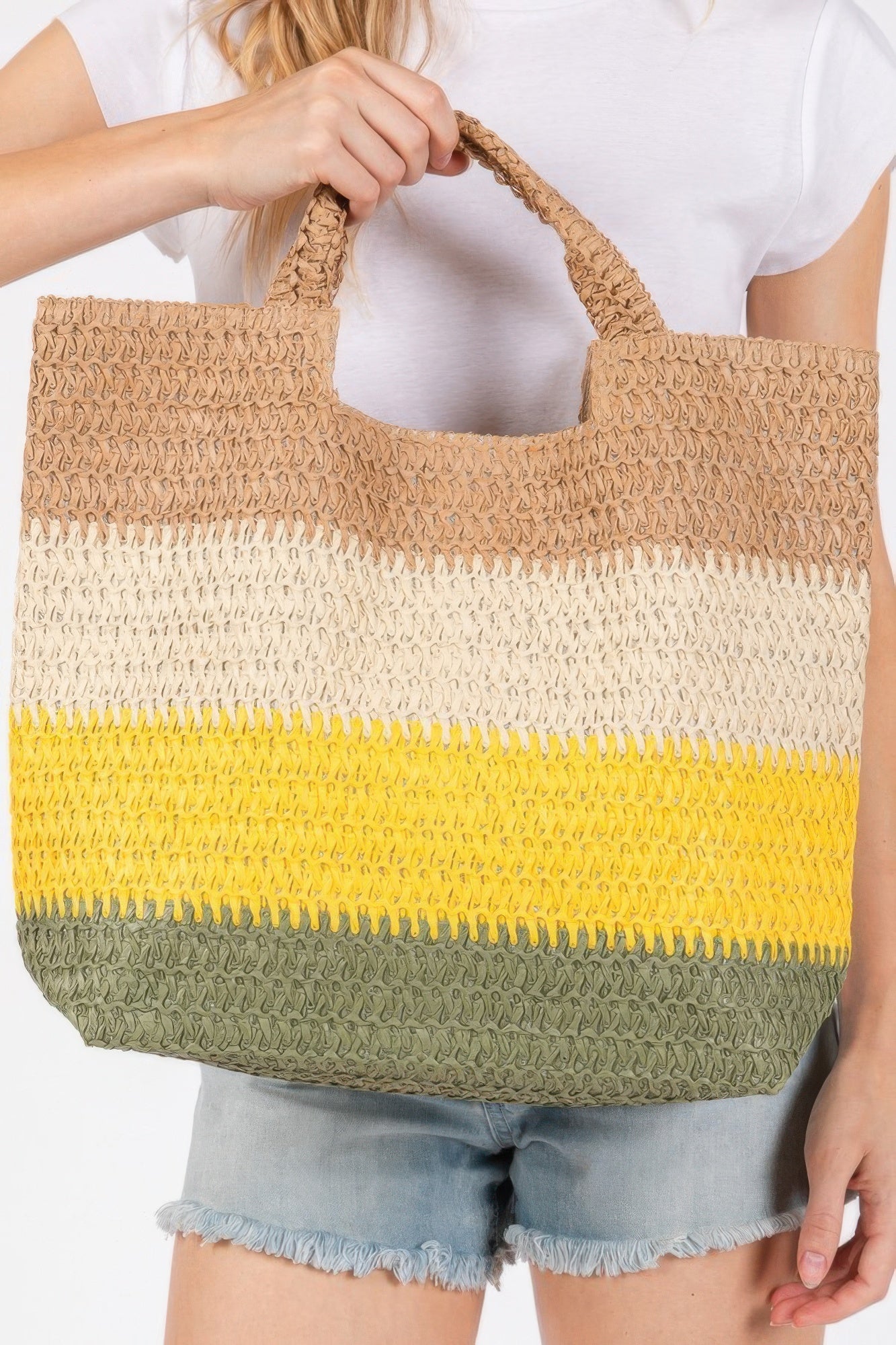 Multi Color Stripe Tote Bag product image