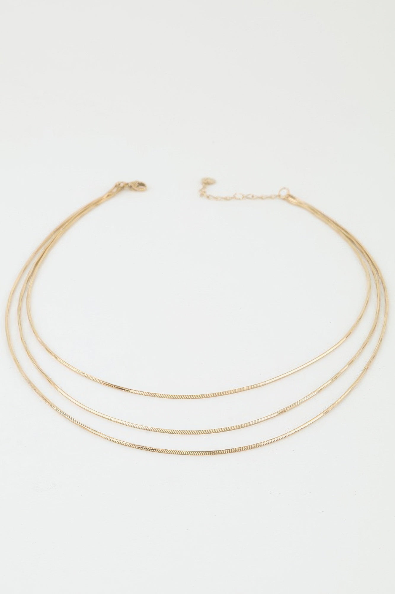 Triple Sleek Chain Necklace product image