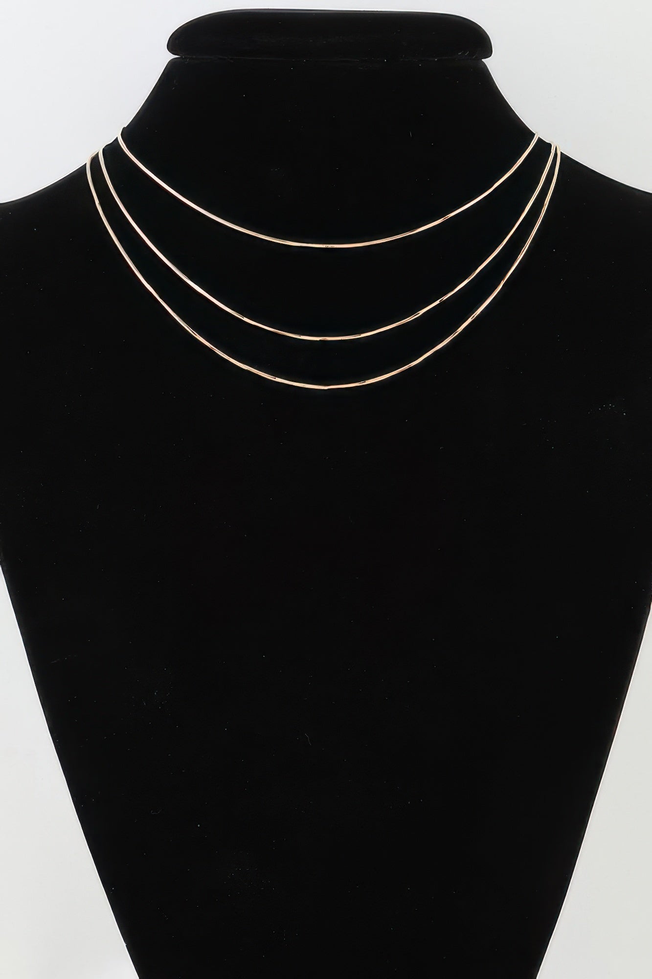 Triple Sleek Chain Necklace product image
