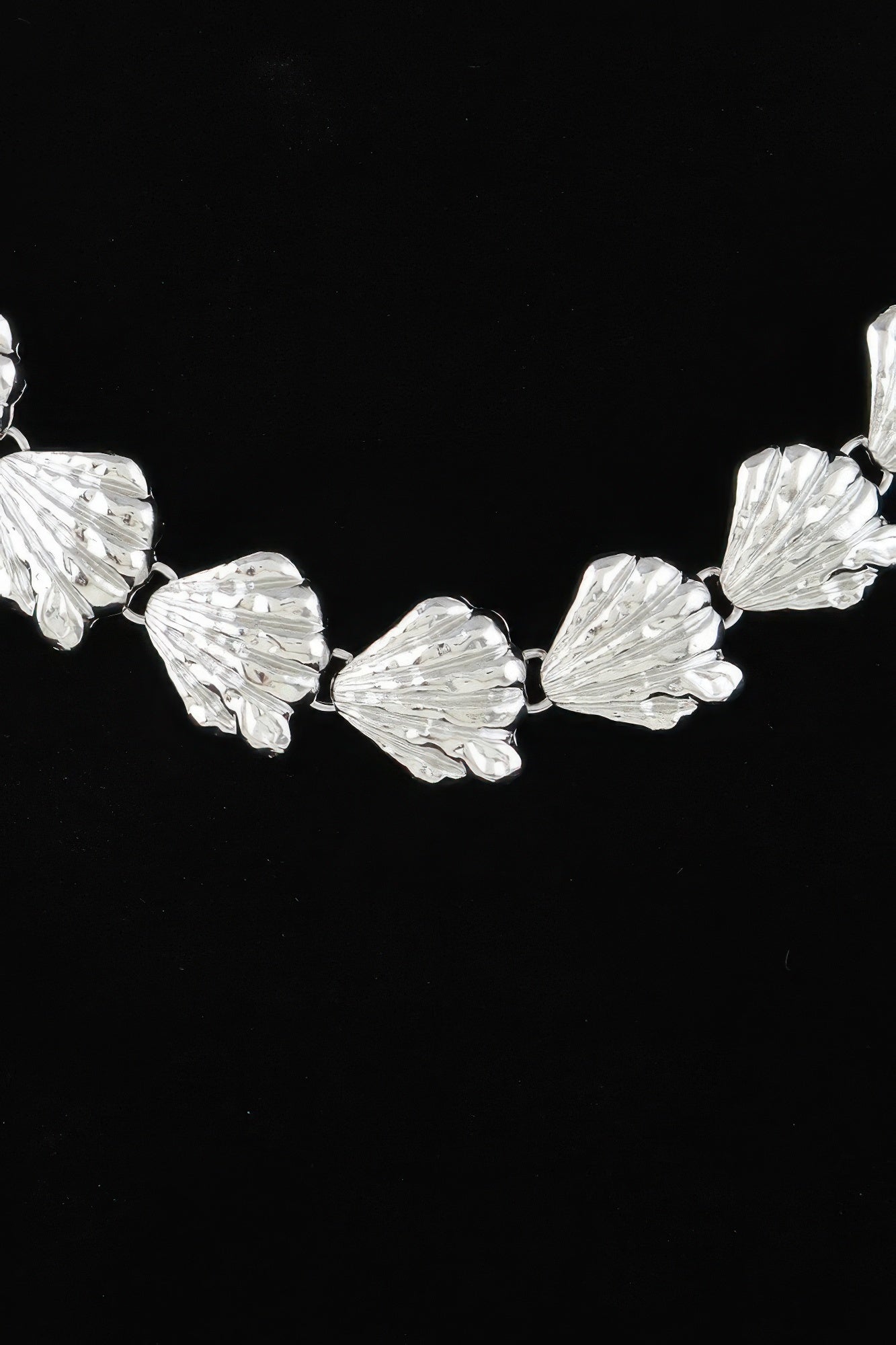 Hammered Sea Shell Charm Necklace product image