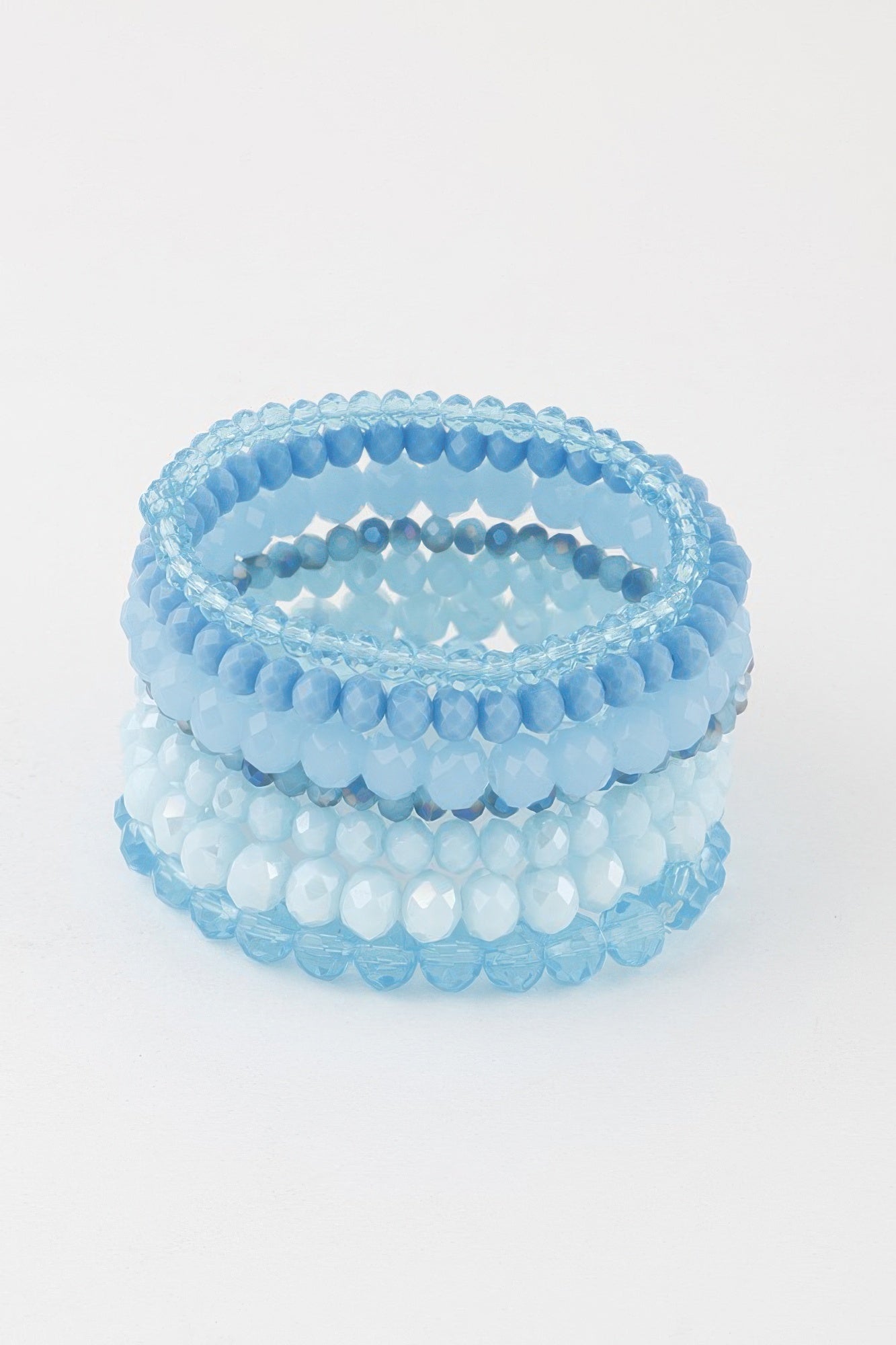 Multi Pastel Pink Crystal Beaded Bracelet product image