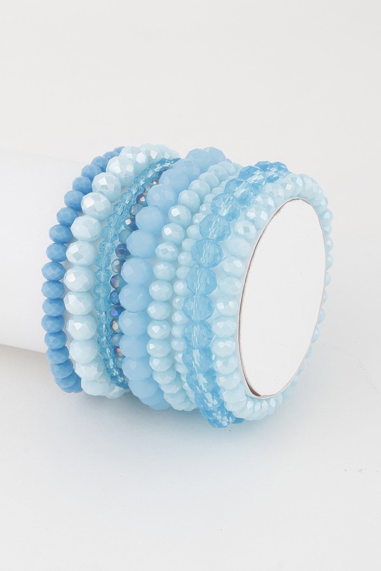 Multi Pastel Pink Crystal Beaded Bracelet product image