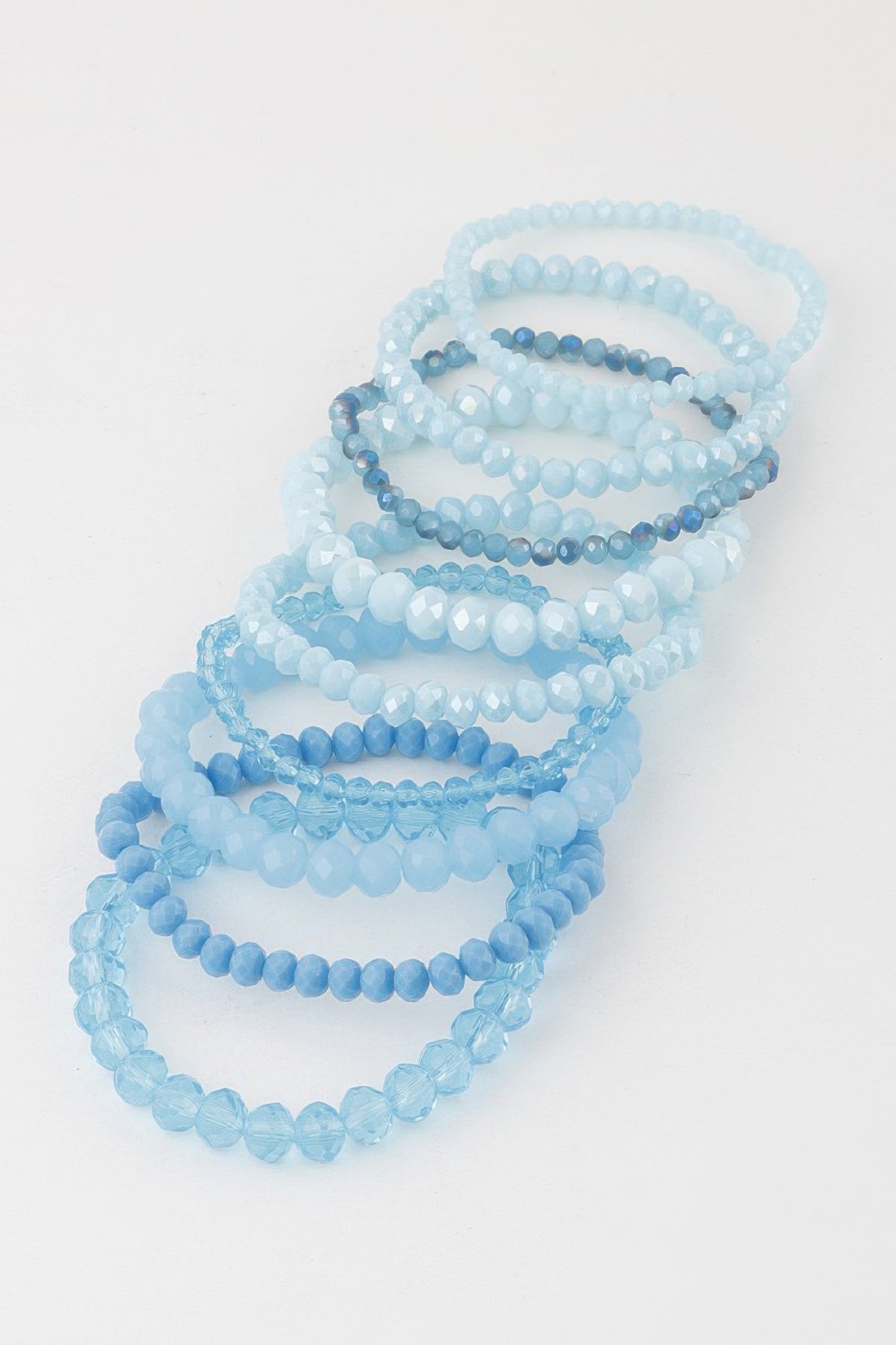 Multi Pastel Pink Crystal Beaded Bracelet product image