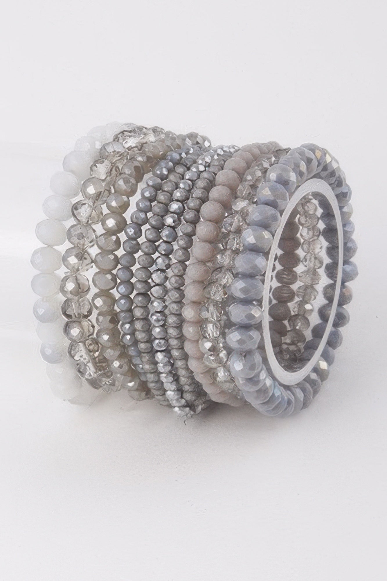 Multi Pastel Pink Crystal Beaded Bracelet product image