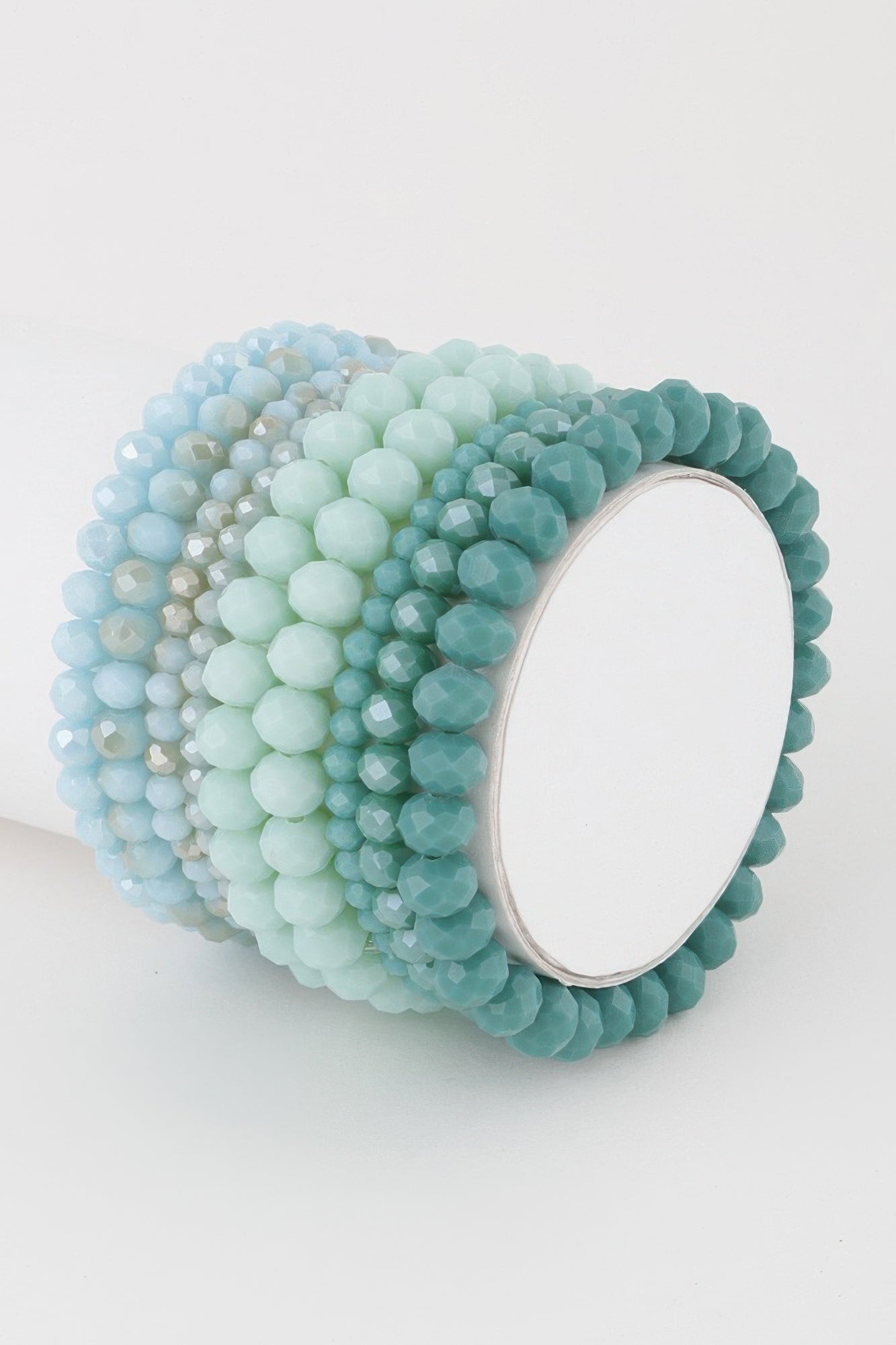 Multi Pastel Pink Crystal Beaded Bracelet product image