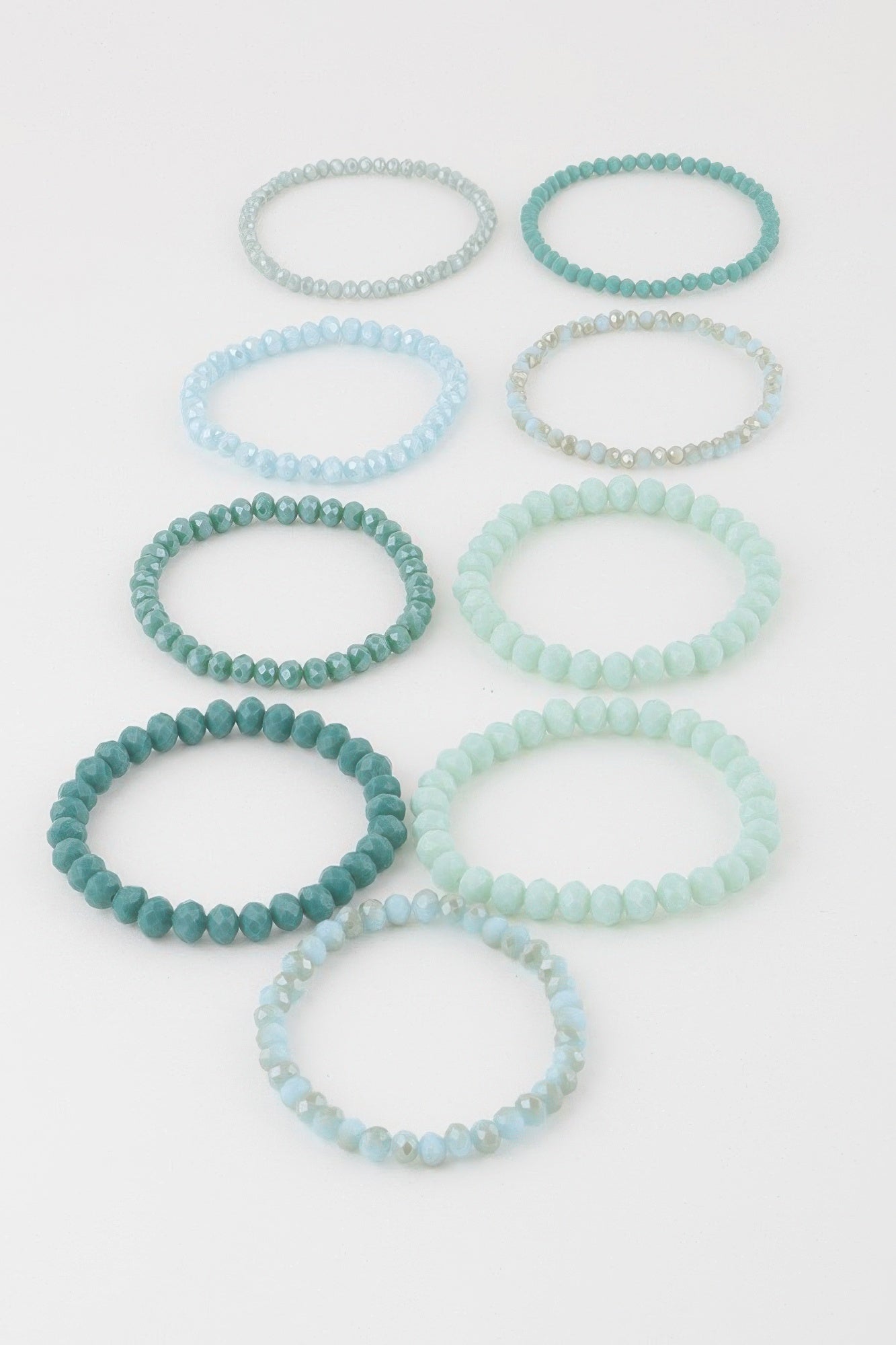 Multi Pastel Pink Crystal Beaded Bracelet product image