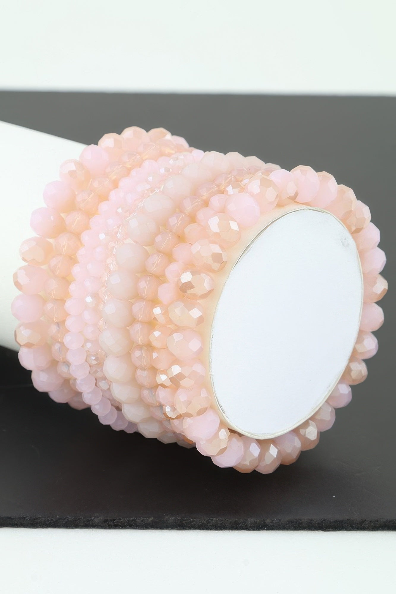Multi Pastel Pink Crystal Beaded Bracelet product image