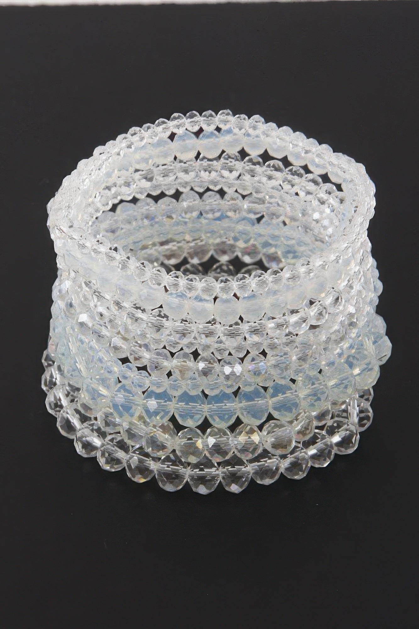 Multi Pastel Pink Crystal Beaded Bracelet product image