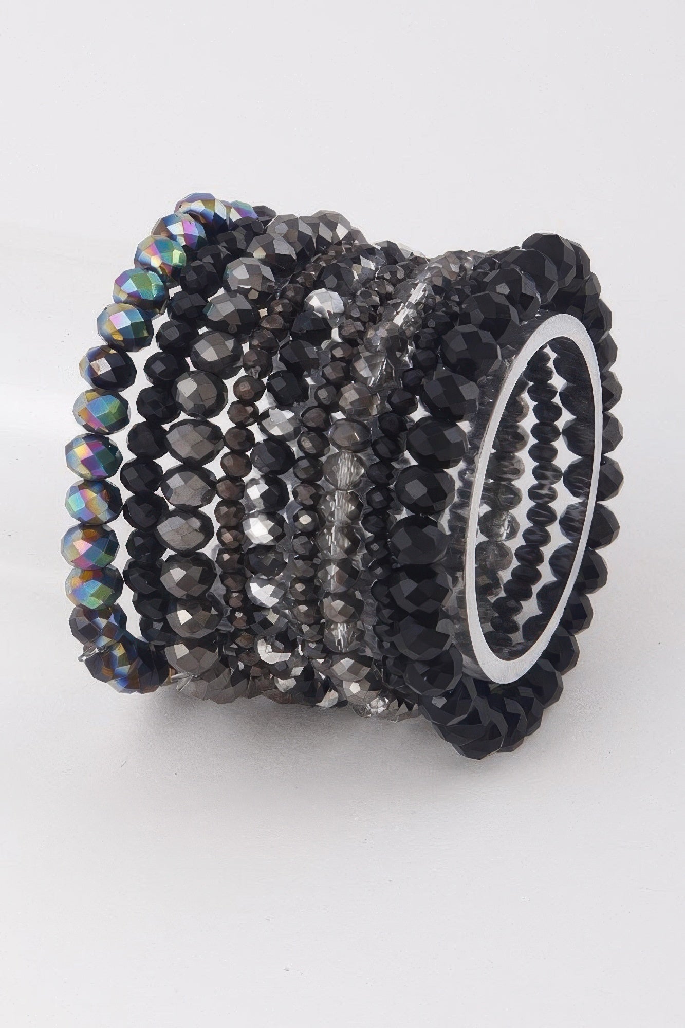 Multi Pastel Pink Crystal Beaded Bracelet product image