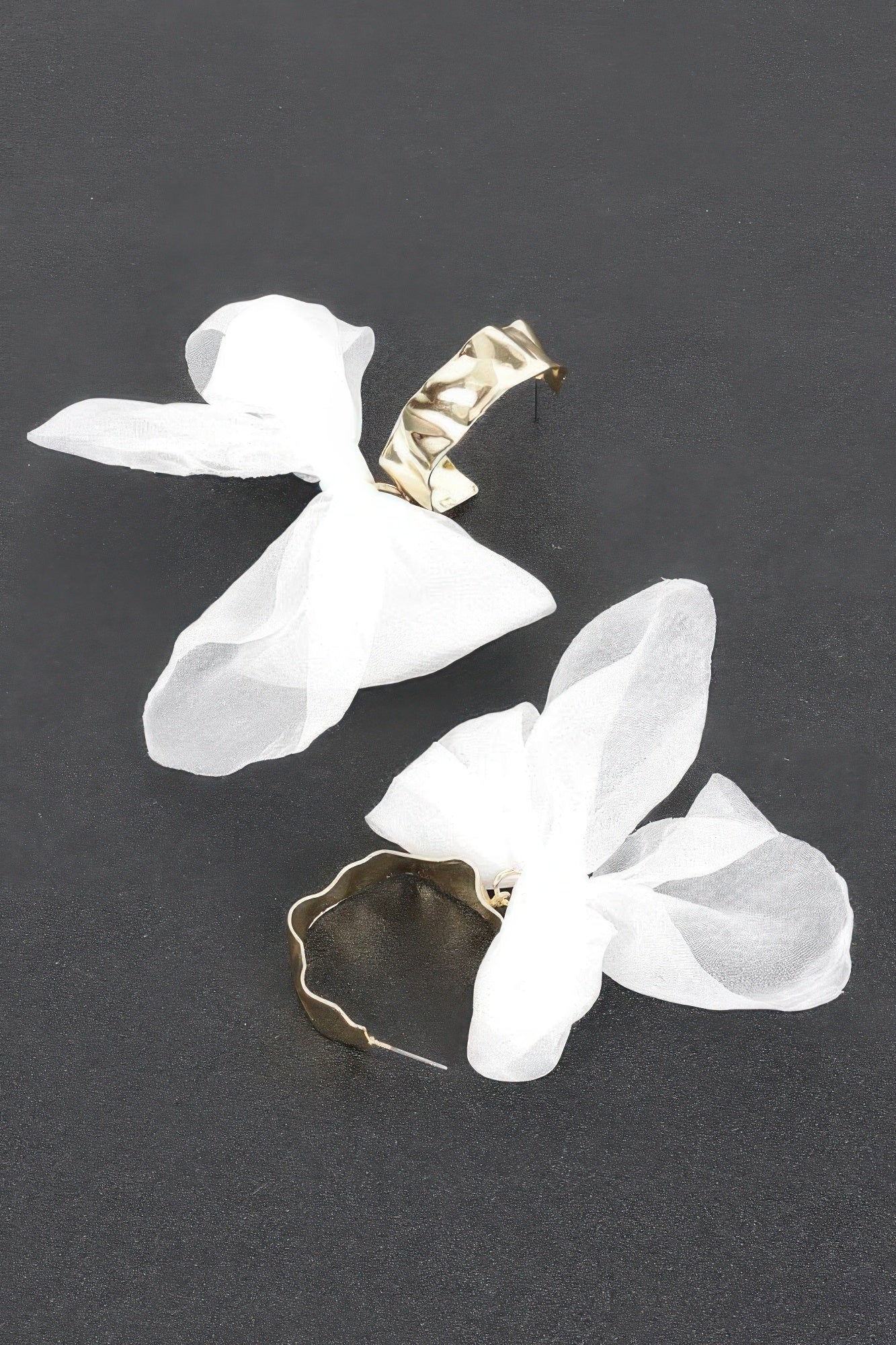 Metal Fabric Flower Earring product image