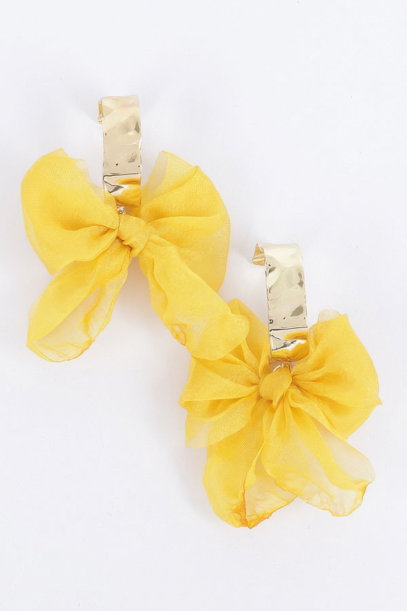 Metal Fabric Flower Earring product image