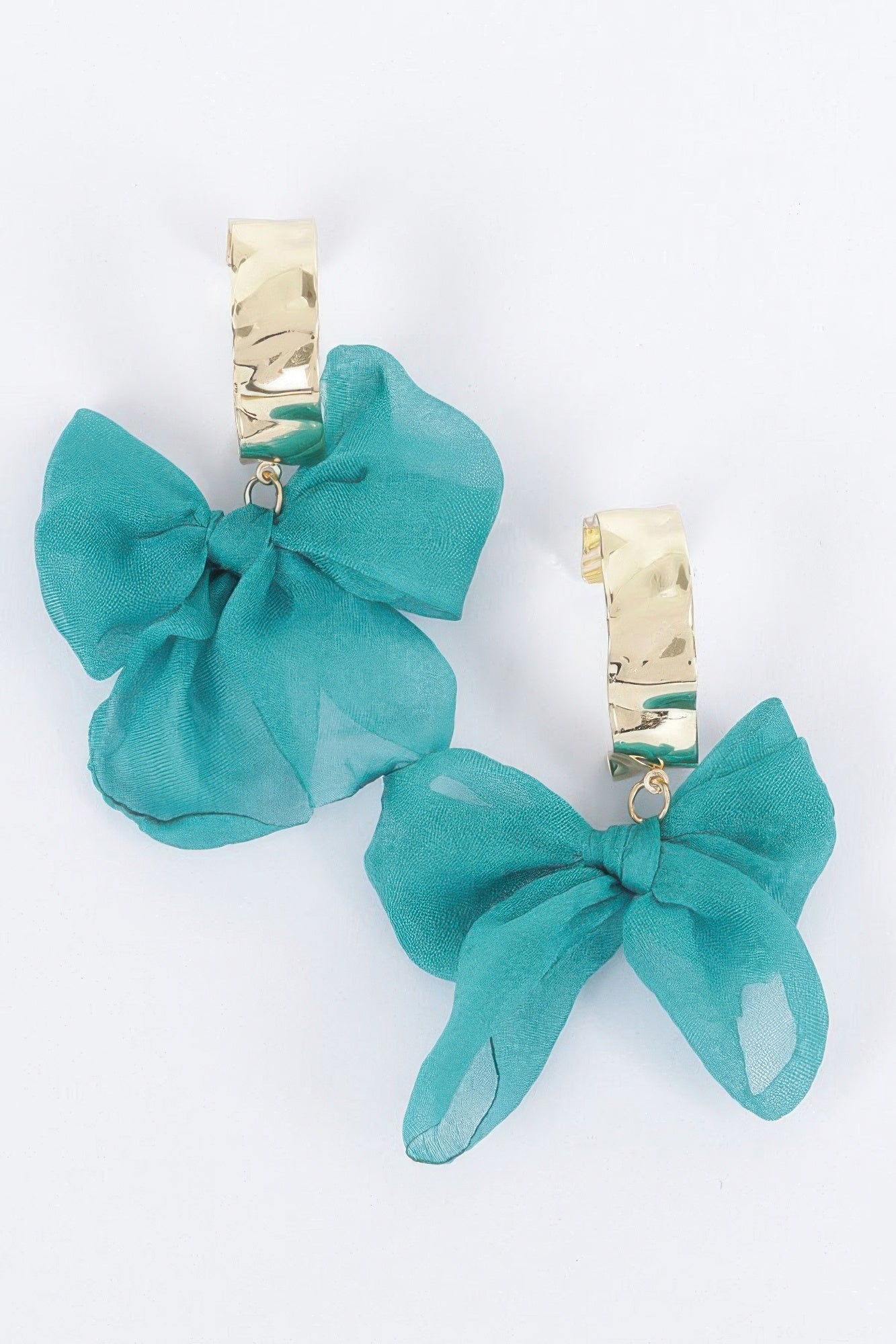 Metal Fabric Flower Earring product image