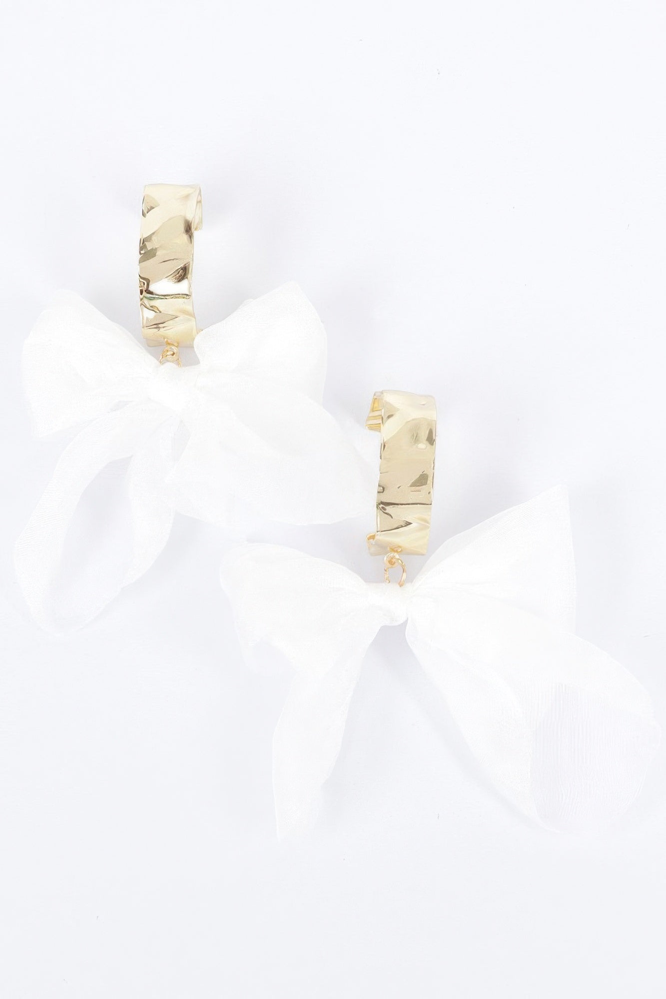 Metal Fabric Flower Earring product image