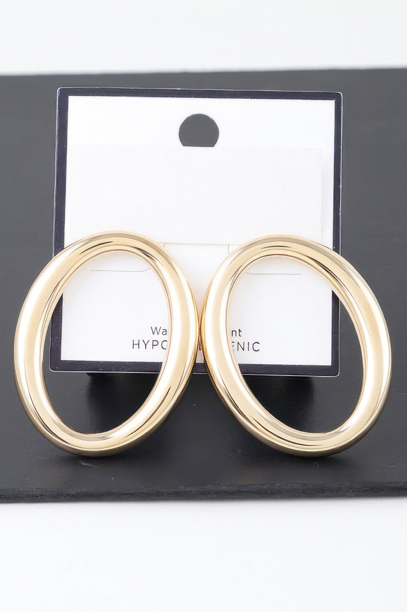 Shiny O Oval Earrings product image