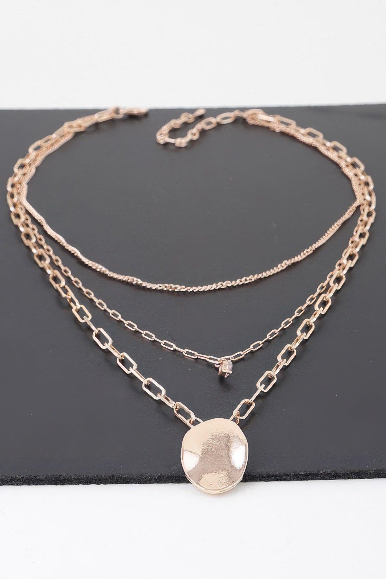 Metal Pendant Multilayer Necklace product image