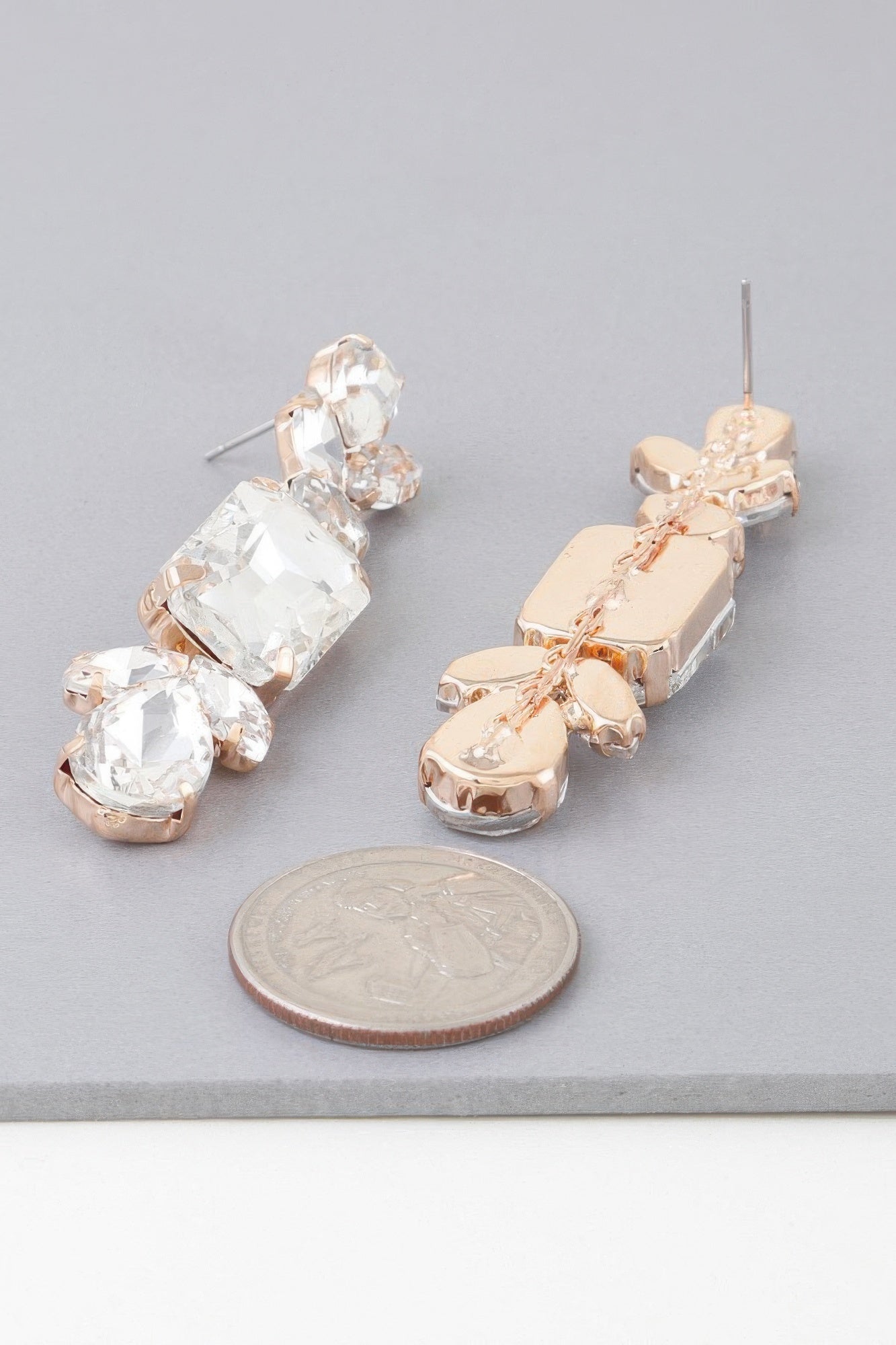 Rhinestone Dangle Drop Earrings product image