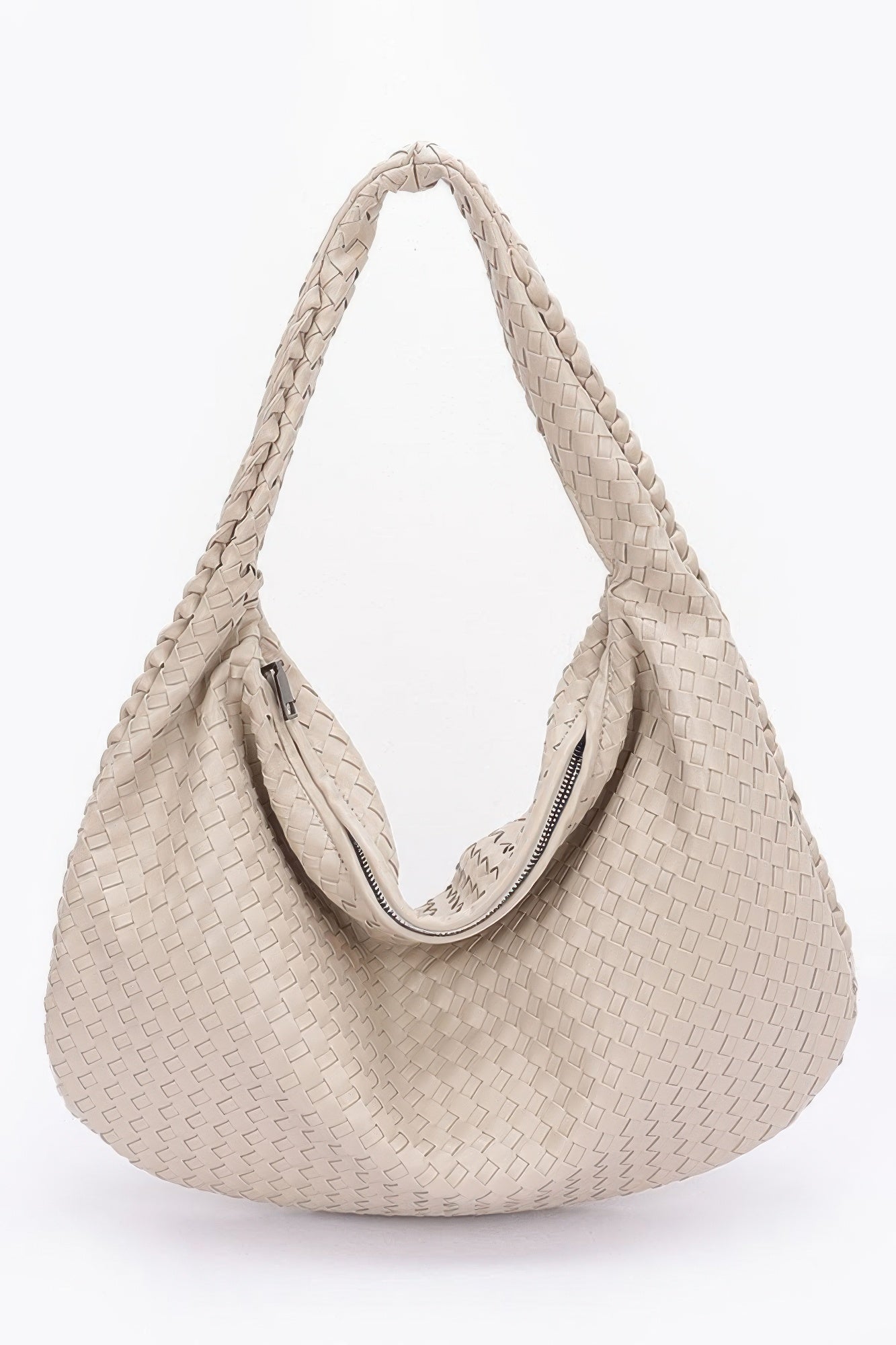 Faux Leather Braided Shoulder Bag product image