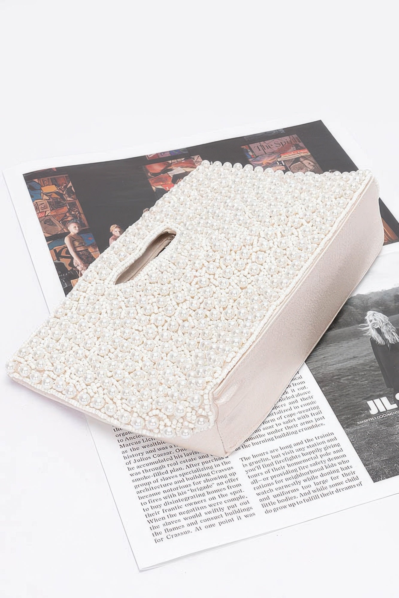 Faux Pearl Handmade Clutch product image