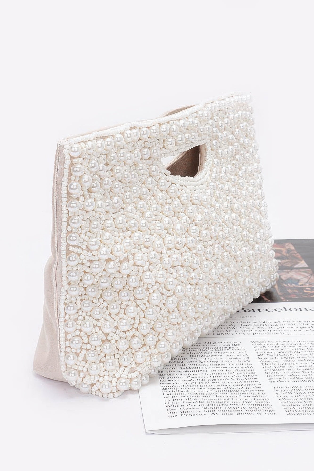 Faux Pearl Handmade Clutch product image