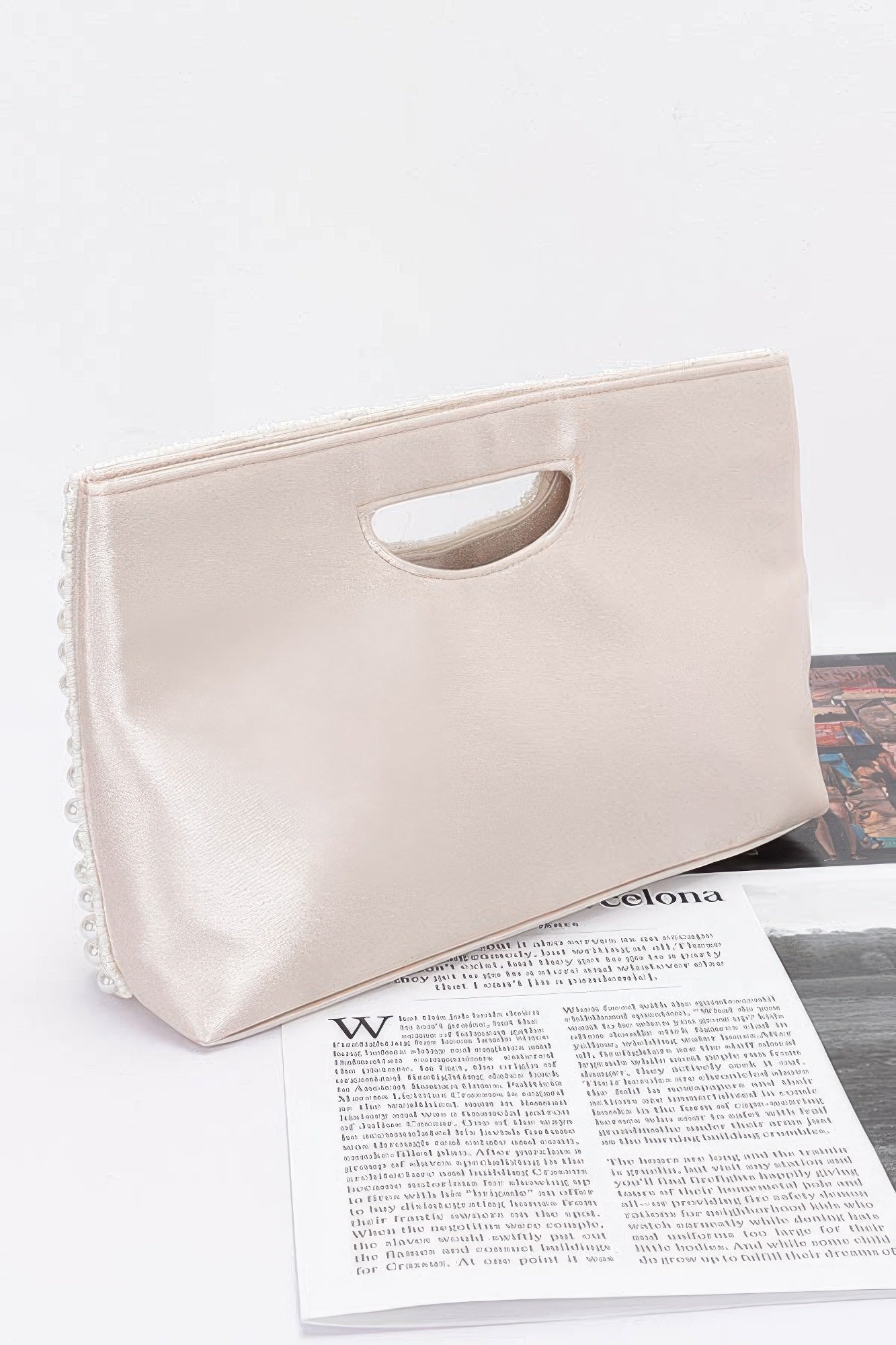 Faux Pearl Handmade Clutch product image