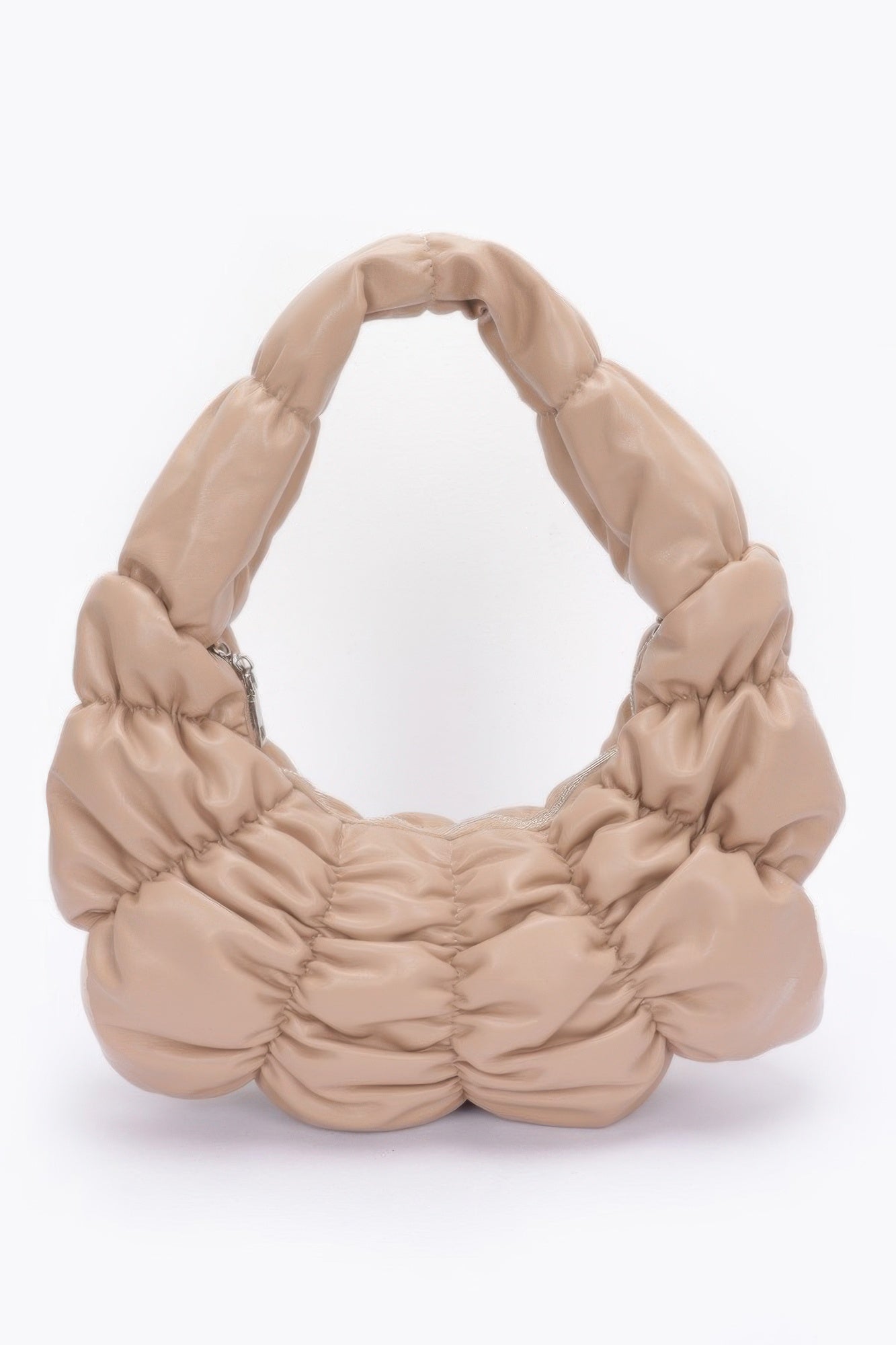 Pleated Faux Leather Shoulder Bag product image