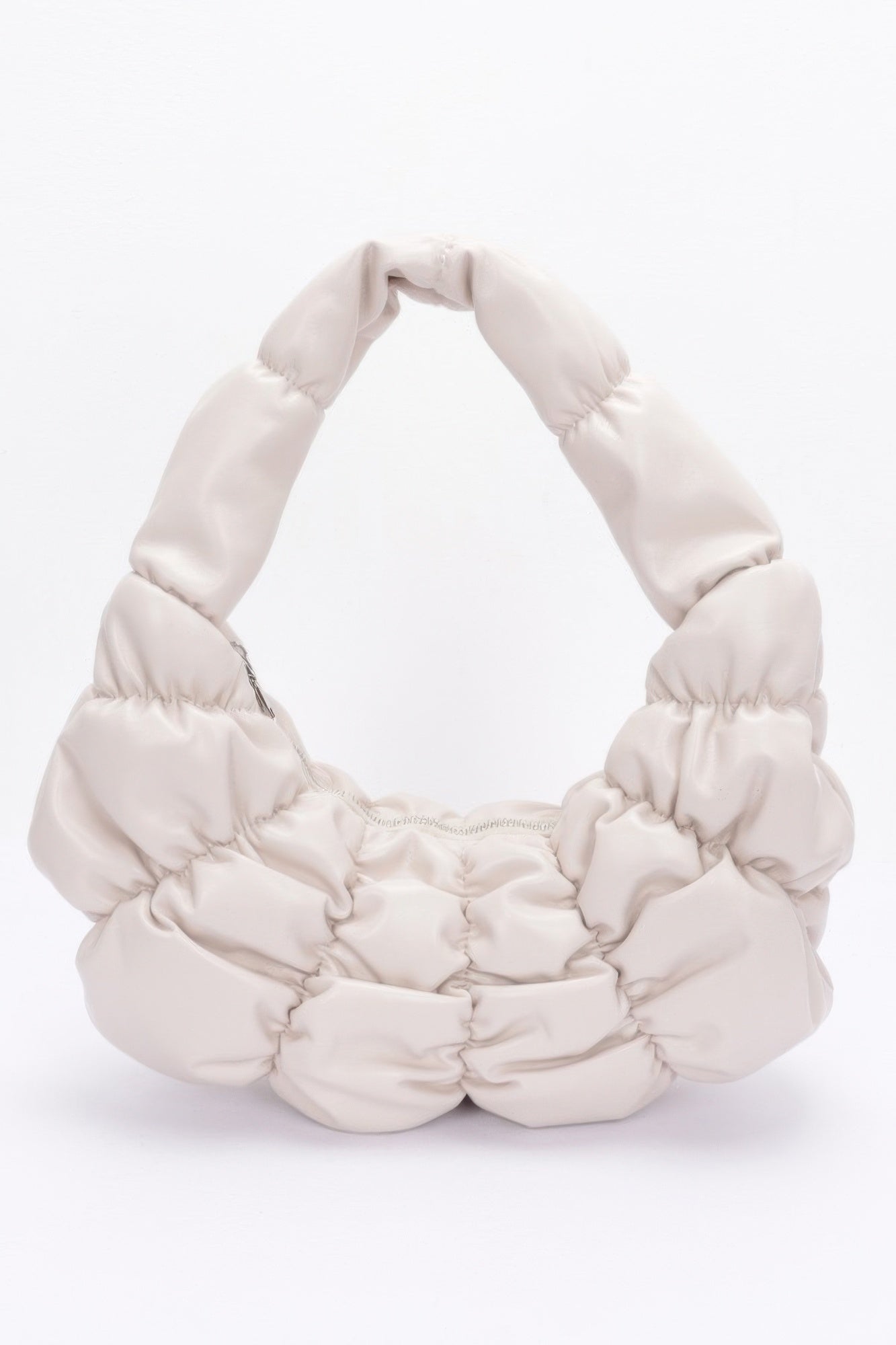 Pleated Faux Leather Shoulder Bag product image