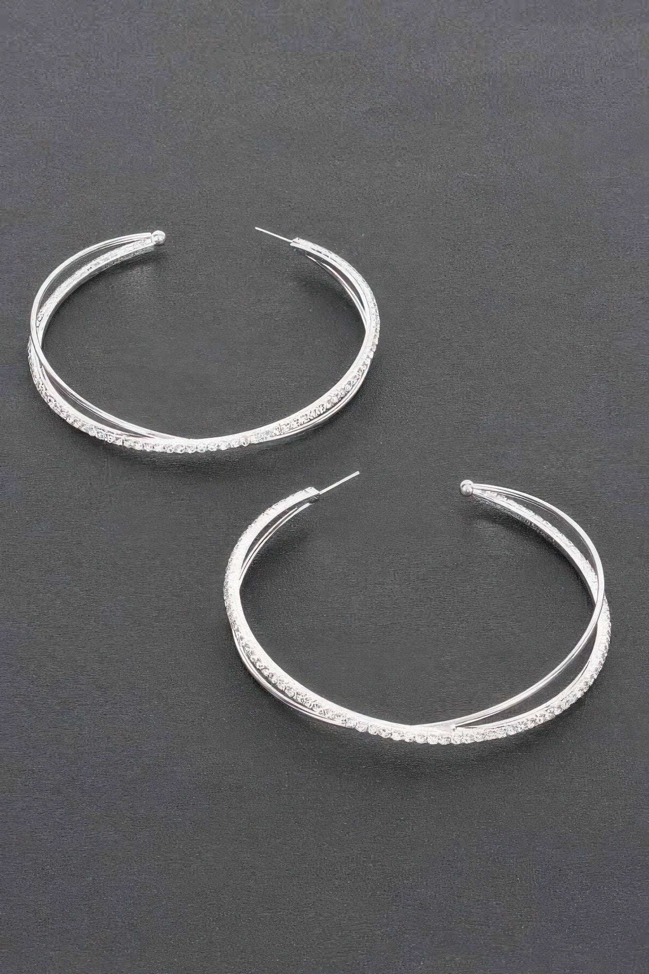 Rhinestone Hoop Earring product image