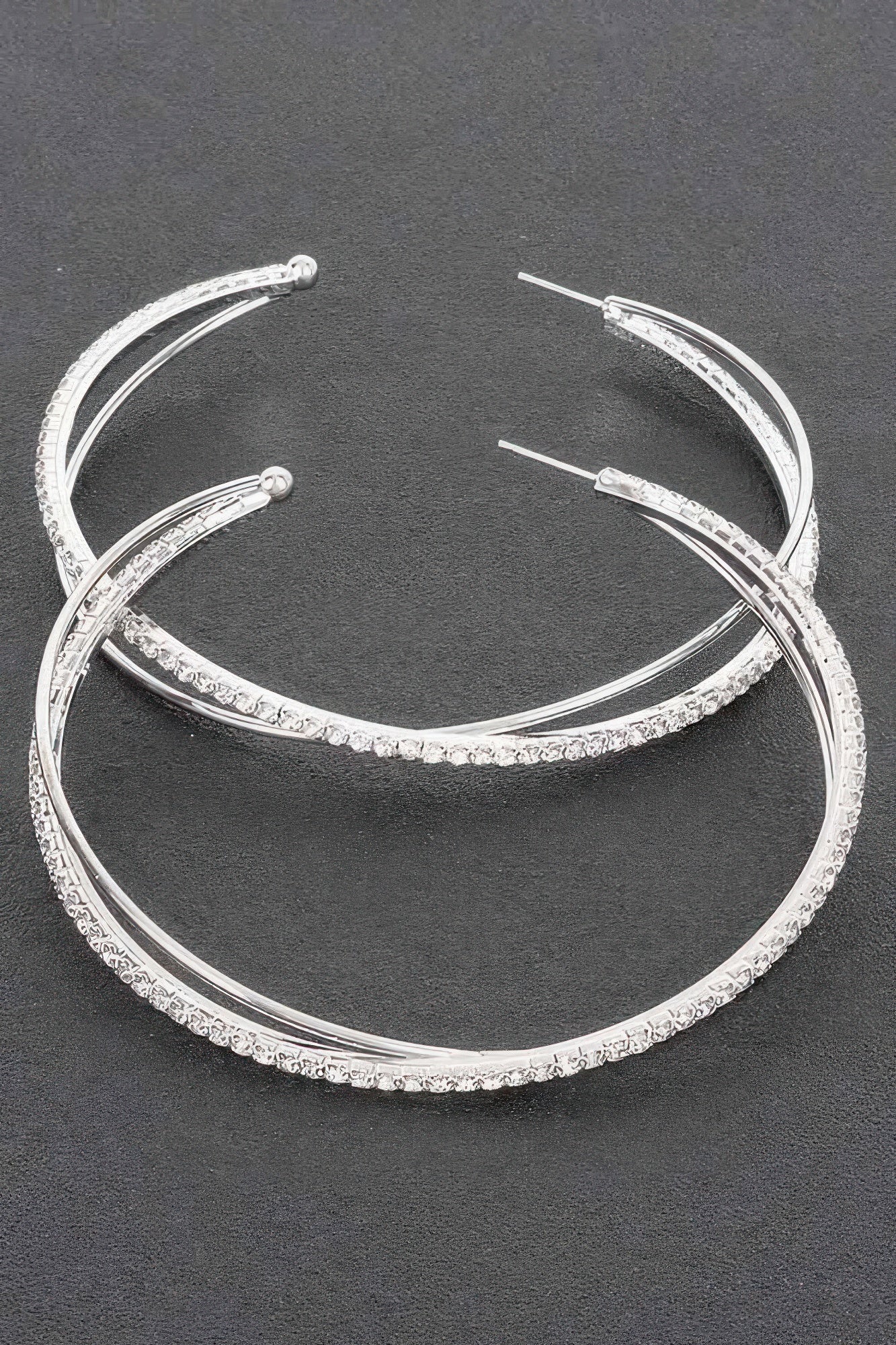 Rhinestone Hoop Earring product image