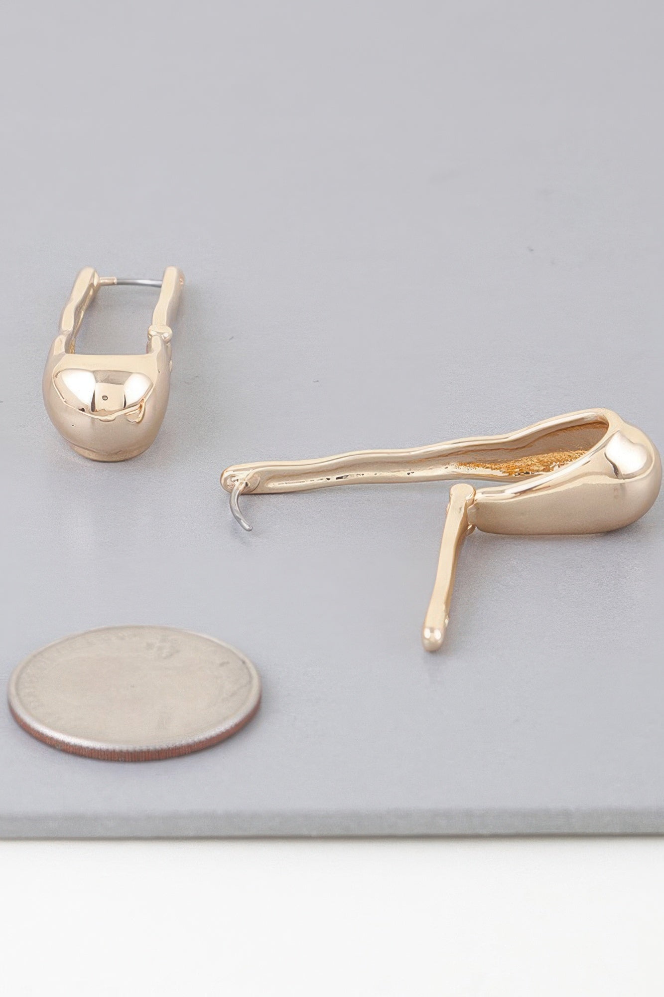 Shiny Melt Hoop Earrings product image