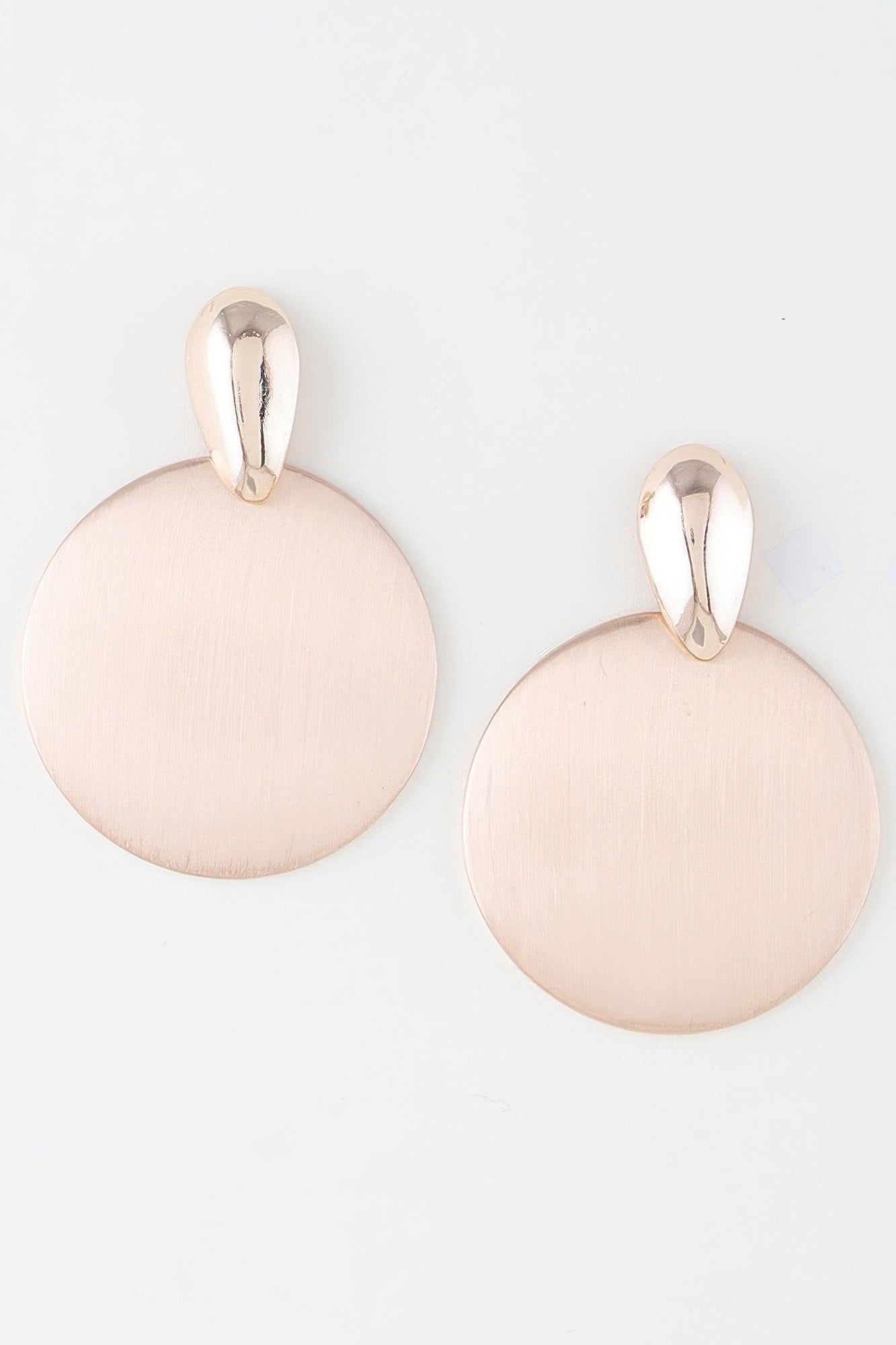 Modern Sleek Disc Drop Earrings product image