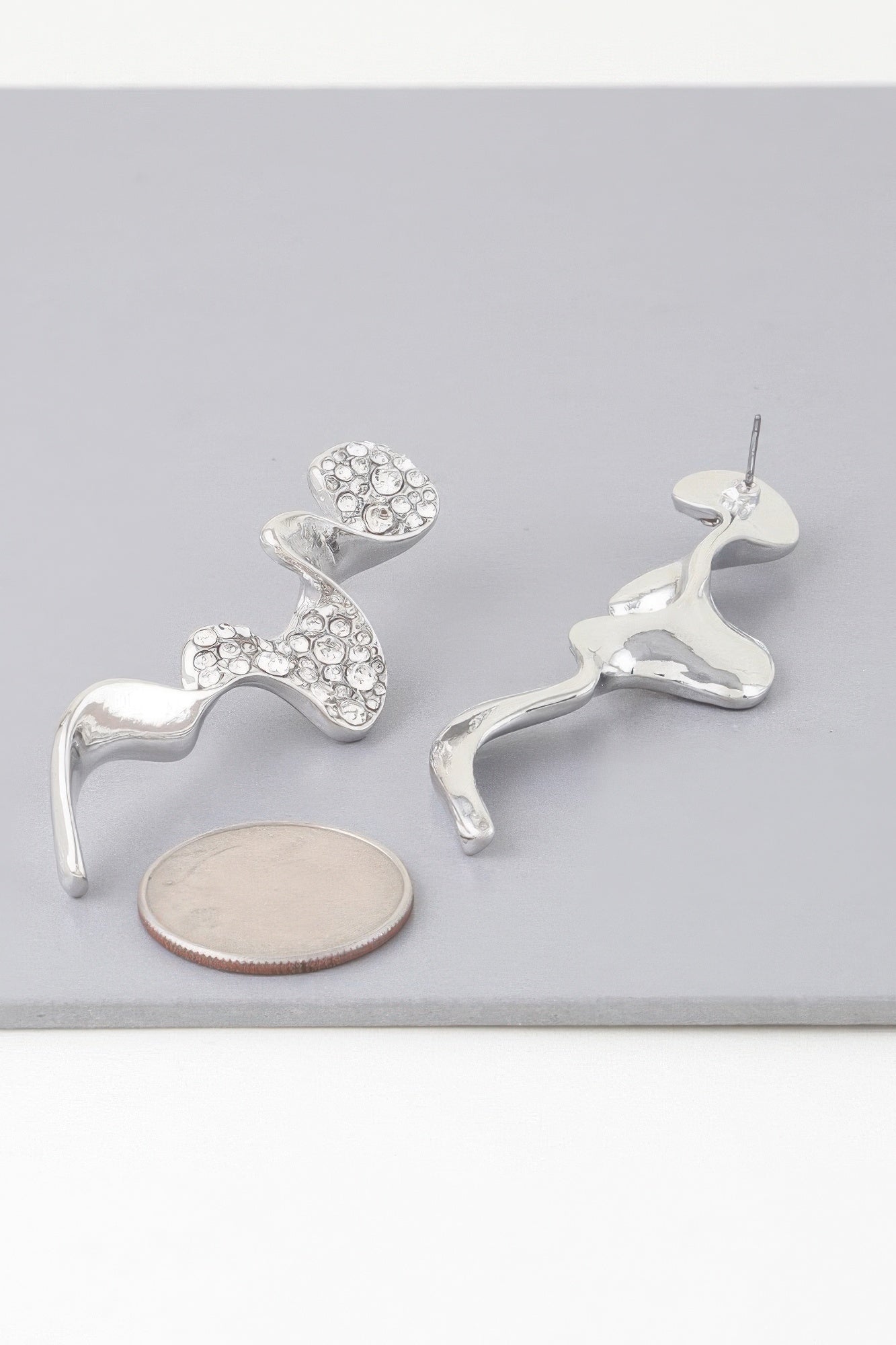 Jeweled Wave Drop Earrings product image