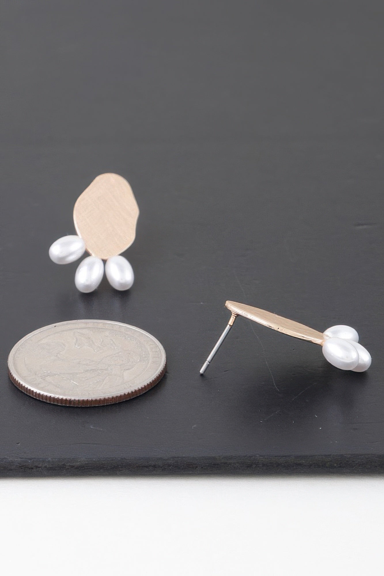 Triple Pearled Drop Earrings product image