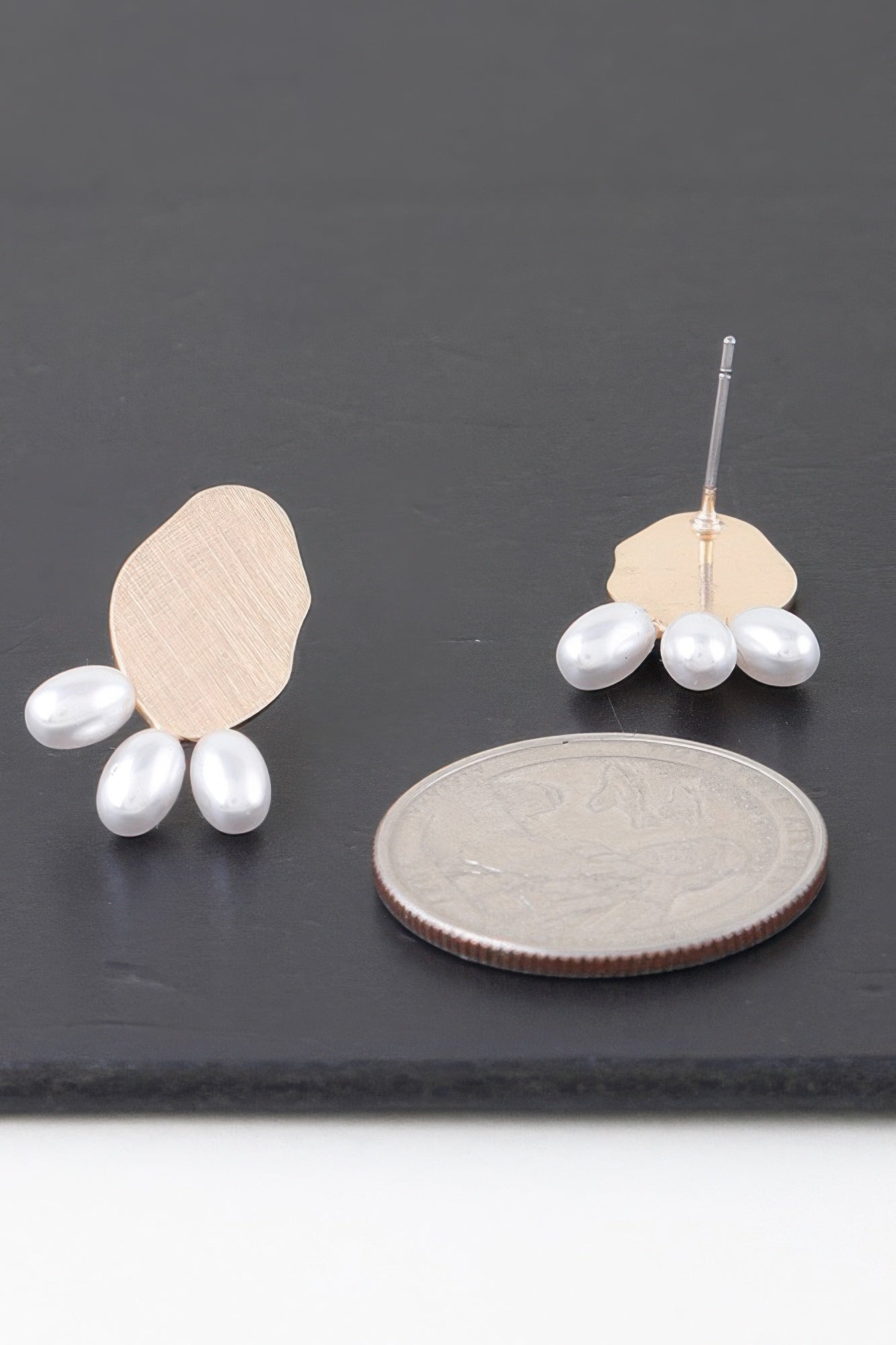 Triple Pearled Drop Earrings product image